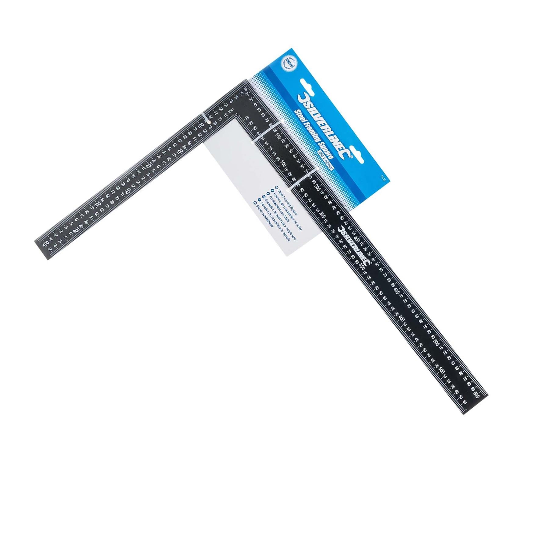 Steel Framing Square 600 X 400mm With Metric And Imperial Markings Tool