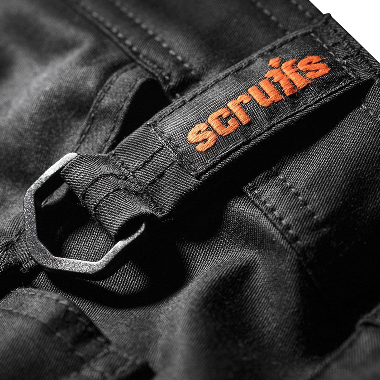 Scruffs Trade Flex Slim Fit Work Trousers Black Mens Flexi Trousers 38L Size Comfort
