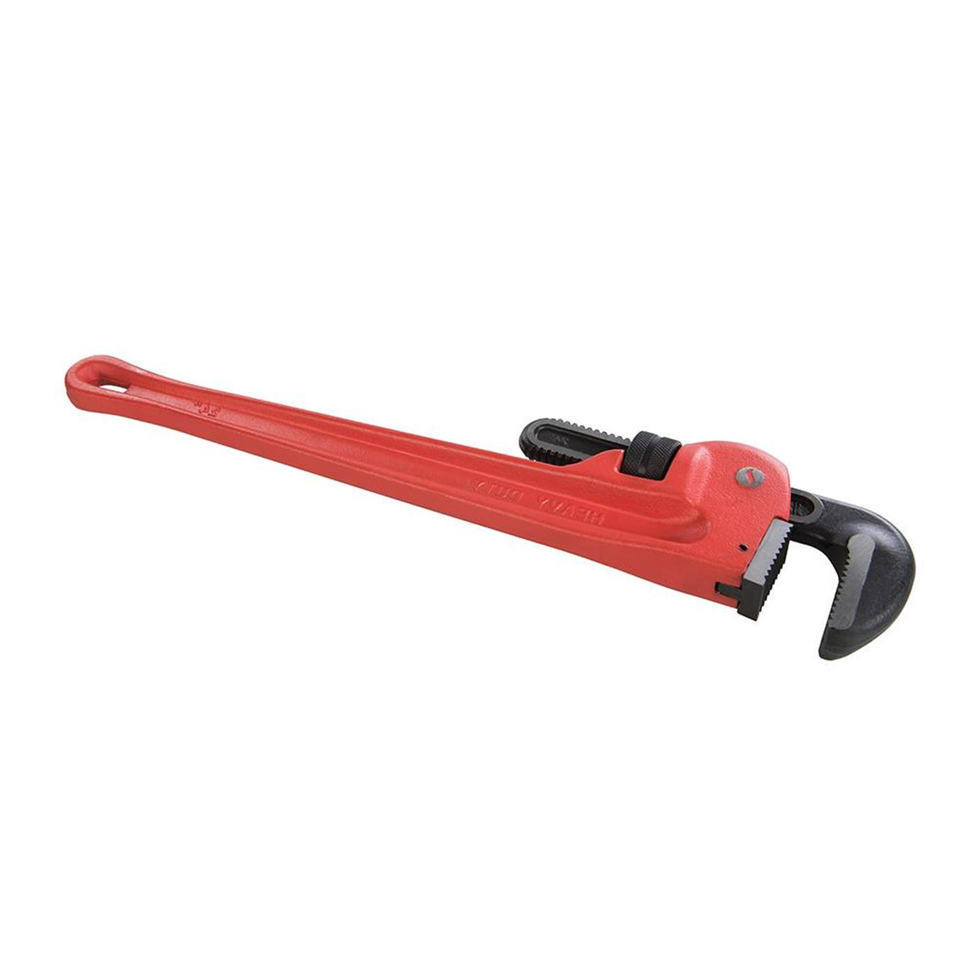 Heavy Duty Pipe Wrench 610mm/24" Corrosion-Resistant & Rippled Powder Coating