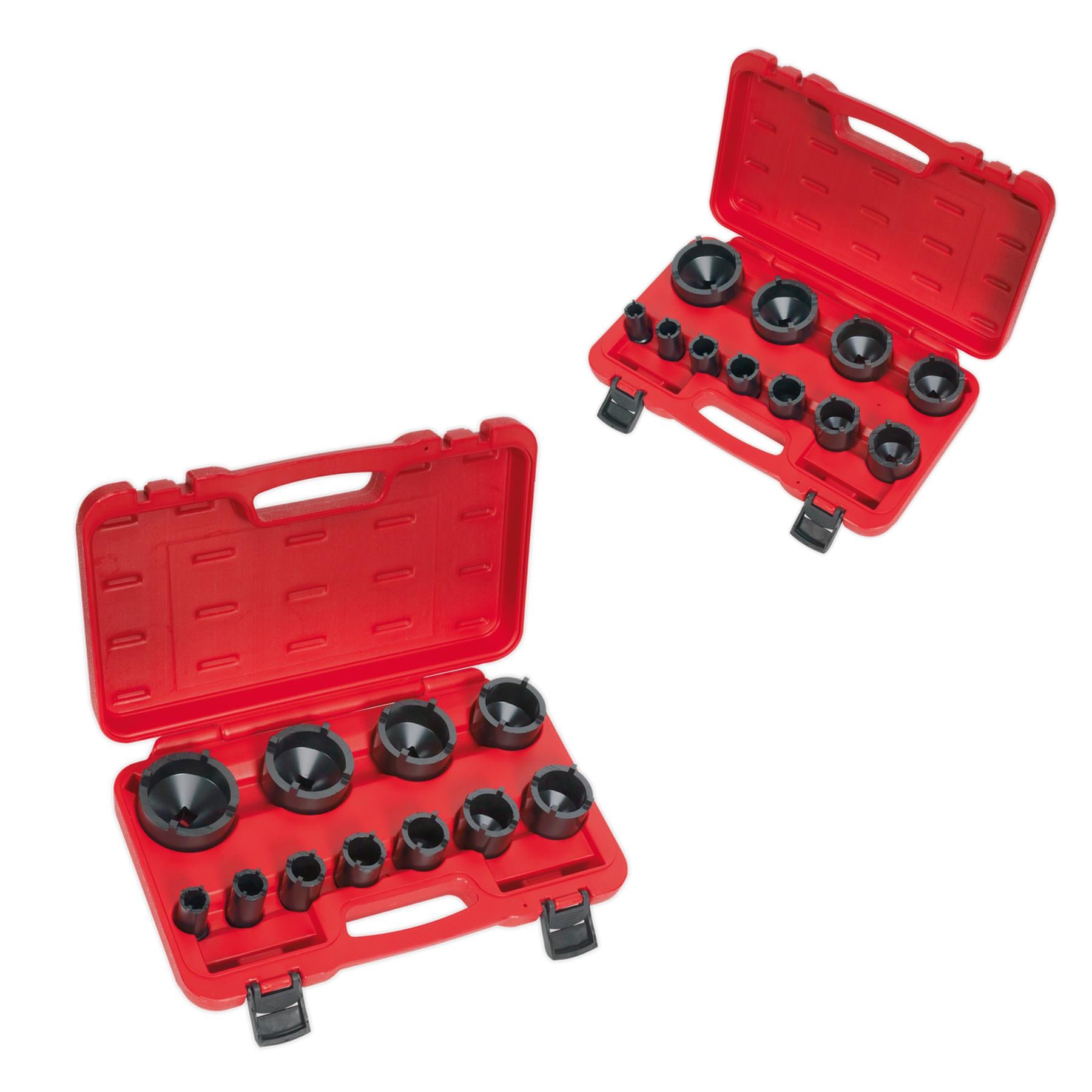Sealey Ball Joint Socket Set 11pc 1/2"Sq Drive storage case.