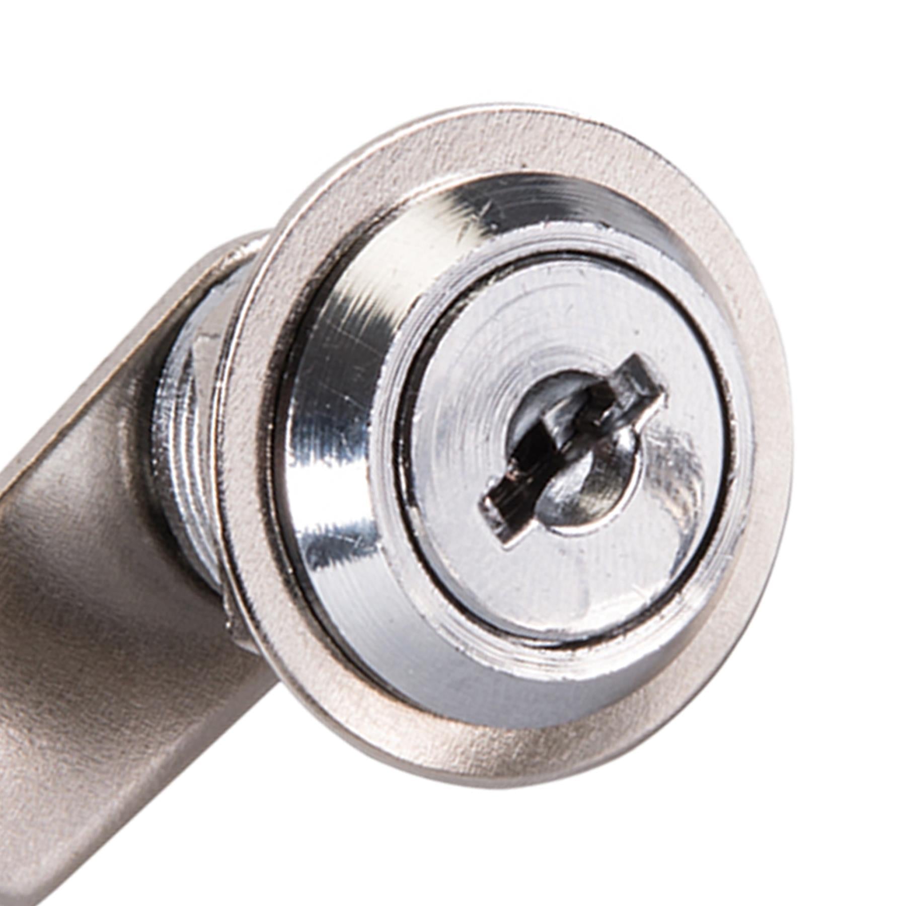 32mm Cam Lock For Filing Cabinet Mailbox Drawer Locker Secure Keys Nickel Plated
