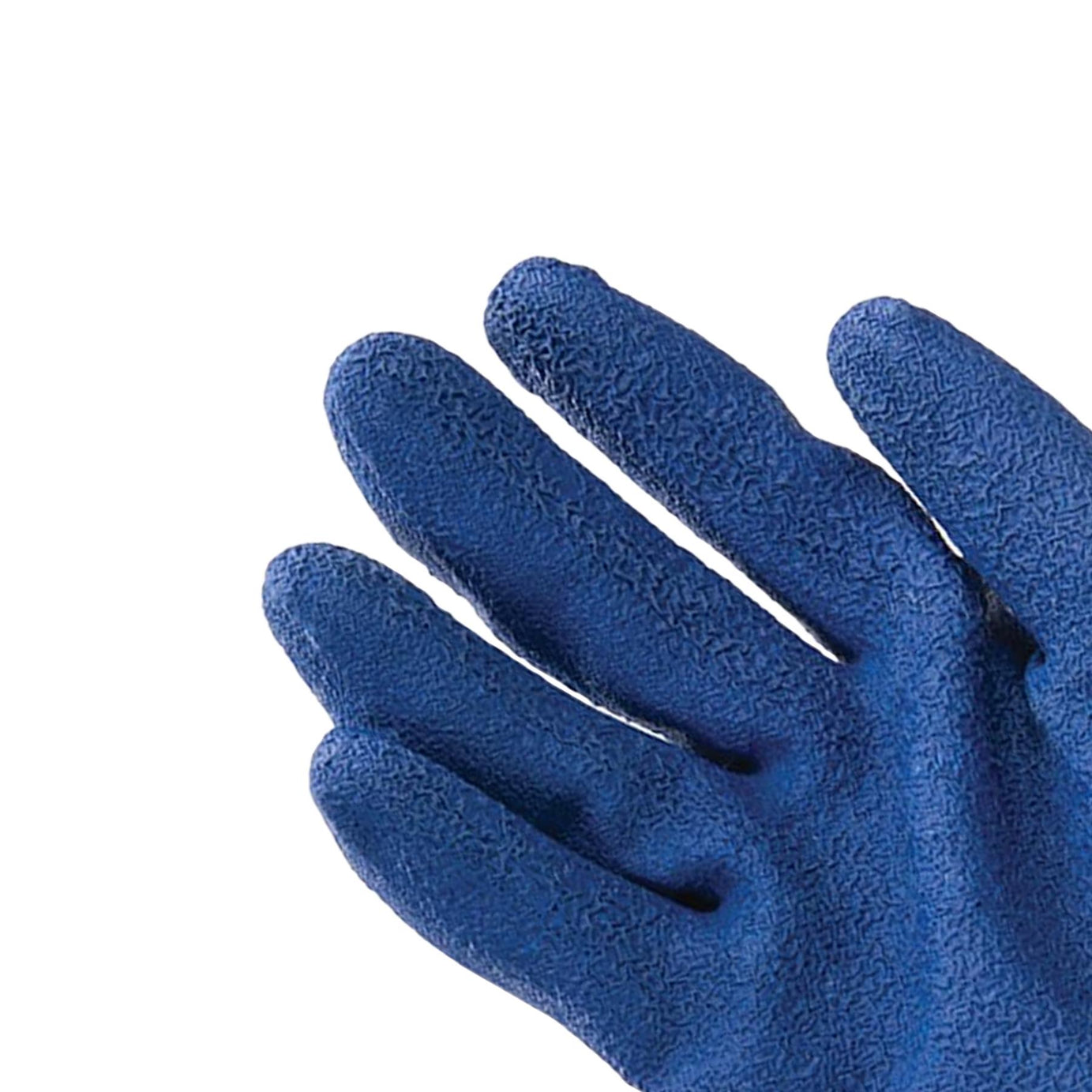 Latex Builders Gloves Anatomical Design Crinkle Finish And Knitted Wrist L 9