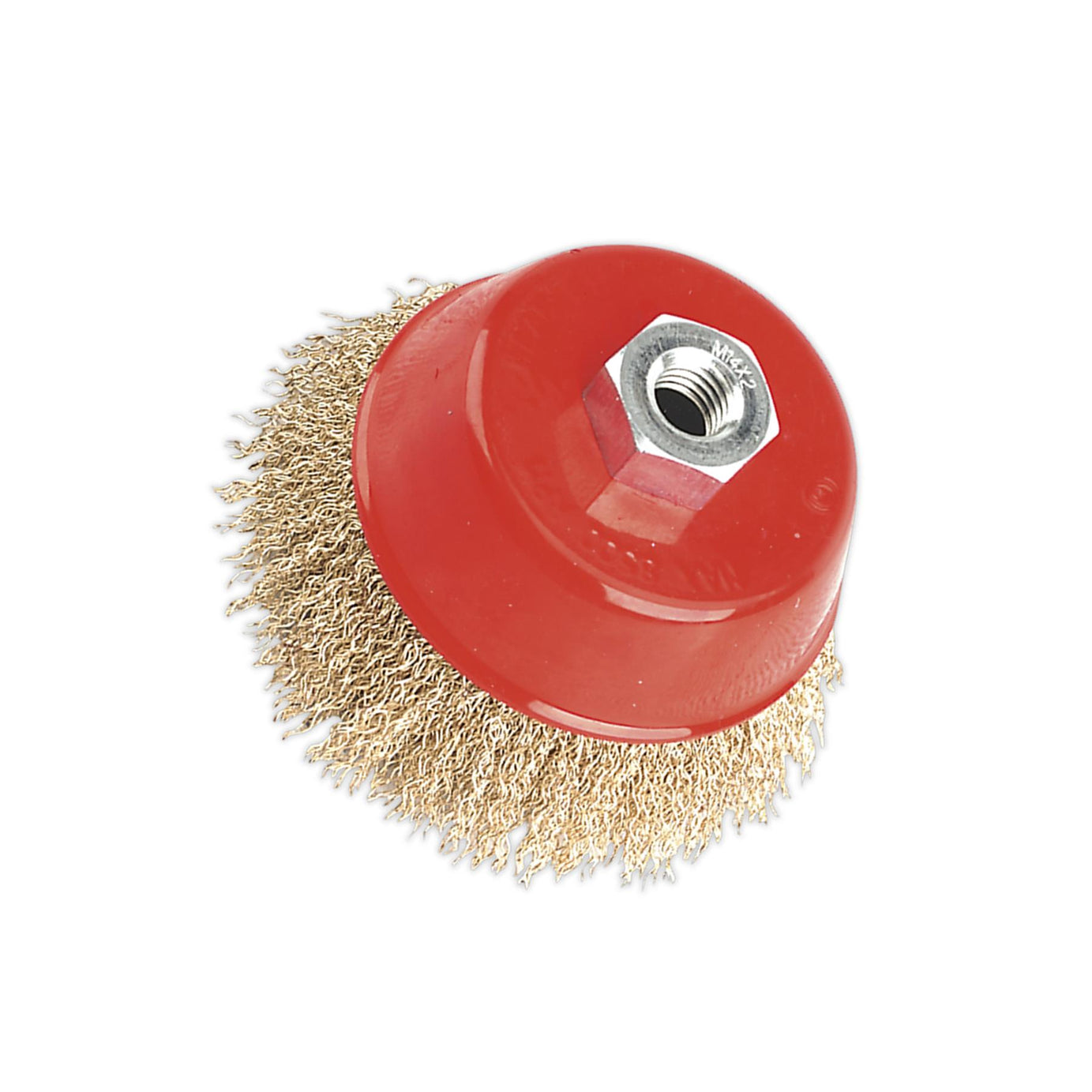 Sealey Brassed Steel Cup Brush 100mm M14 x 2mm