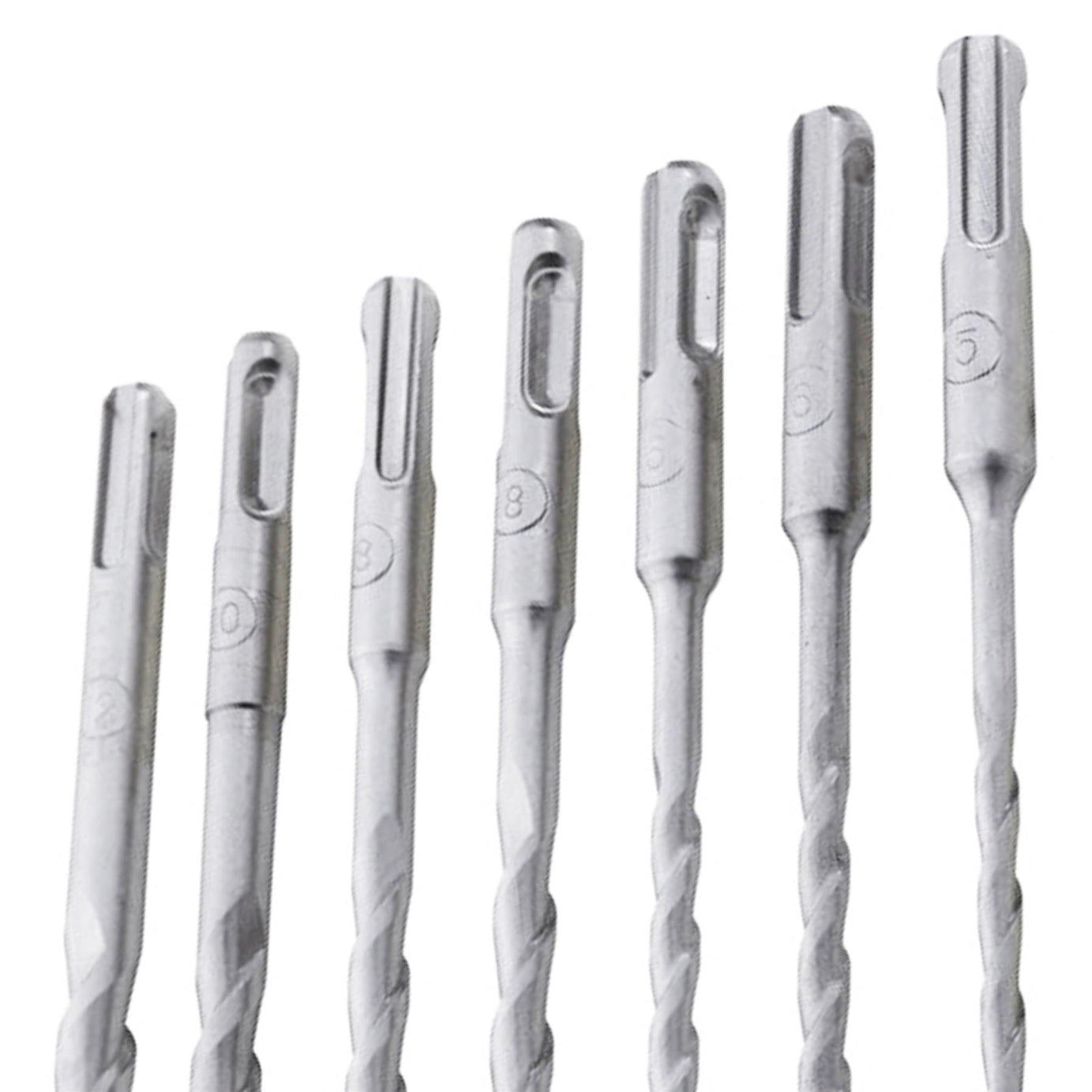 BlueSpot 7pc SDS Plus Masonry Hammer Drill Bits Set Brick Concrete 5 6 8 10 12mm