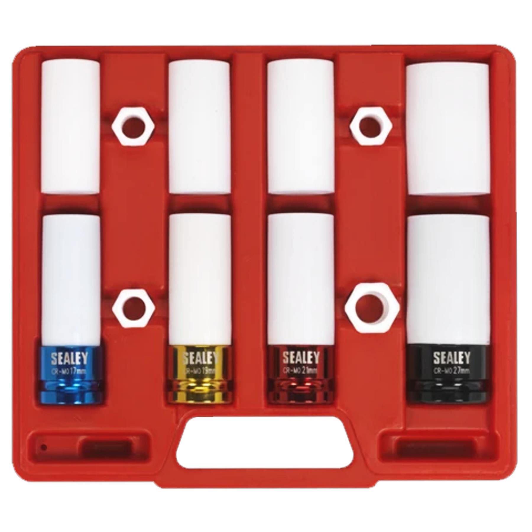 Alloy Wheel Impact Socket Set 4pc 1/2"Sq Drive Sealey