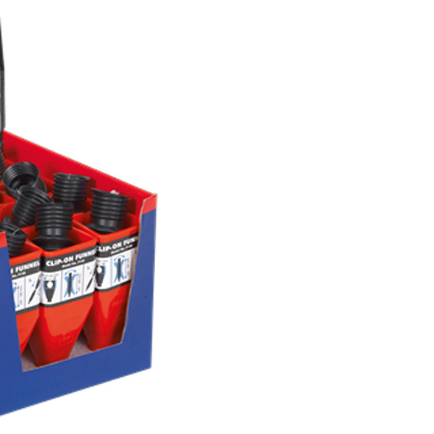 Sealey Clip-On Funnel with Spout - Display Box of 12