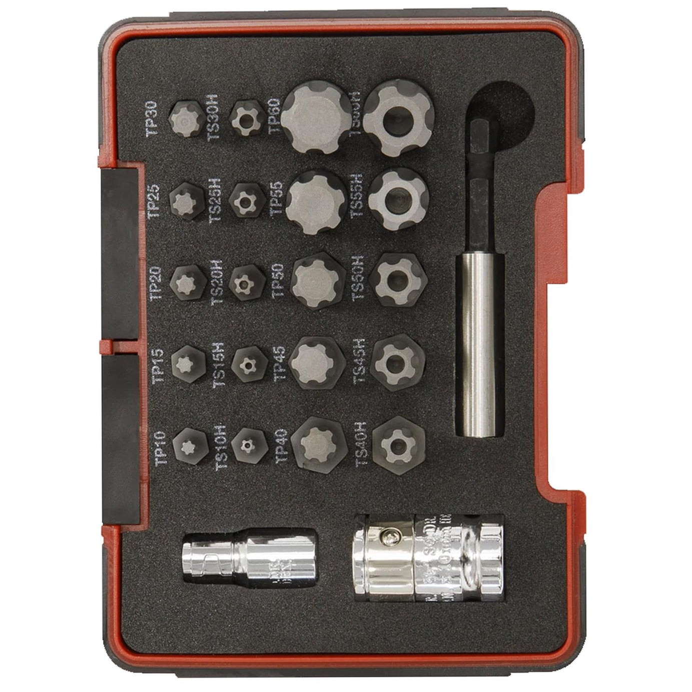 Sealey TRX-P* & Security TRX-TS* Bit Set 23pc 1/4" & 3/8"Sq Drive