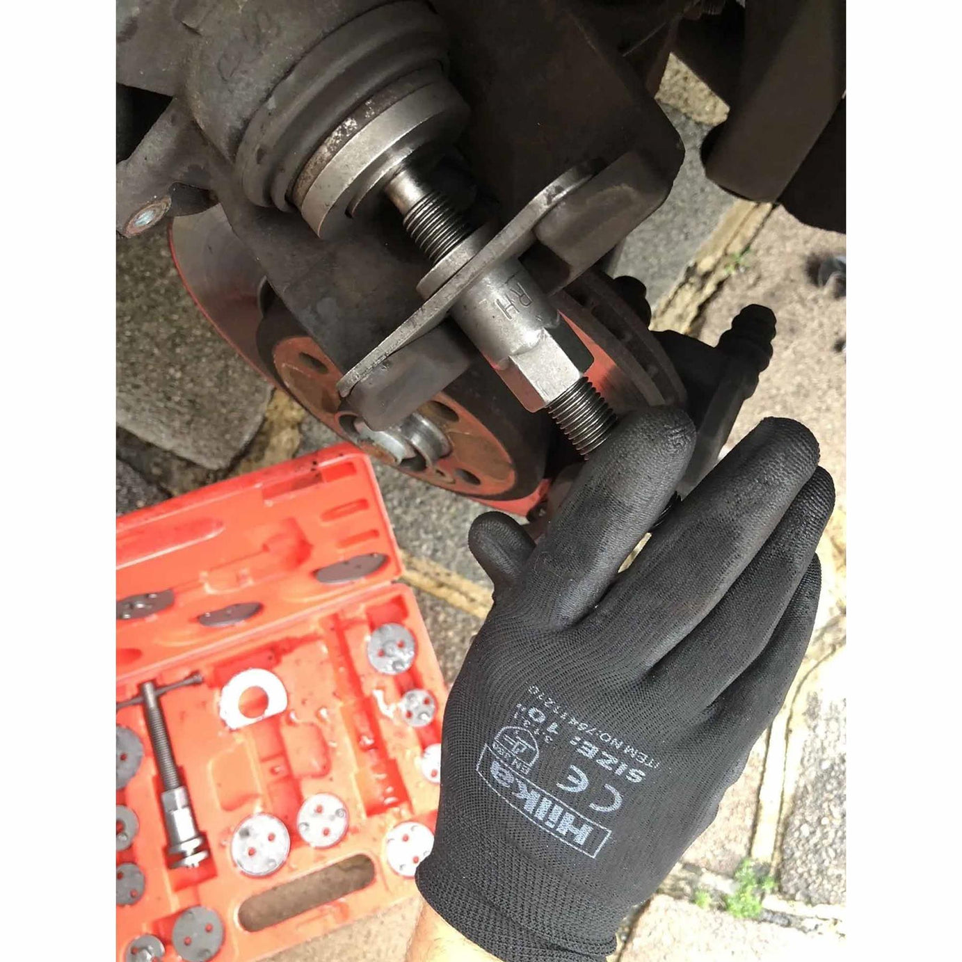 21 Pc Brake Caliper Piston Rewind Return Wind Back Tool Kit Set Left & Right Handed Thread