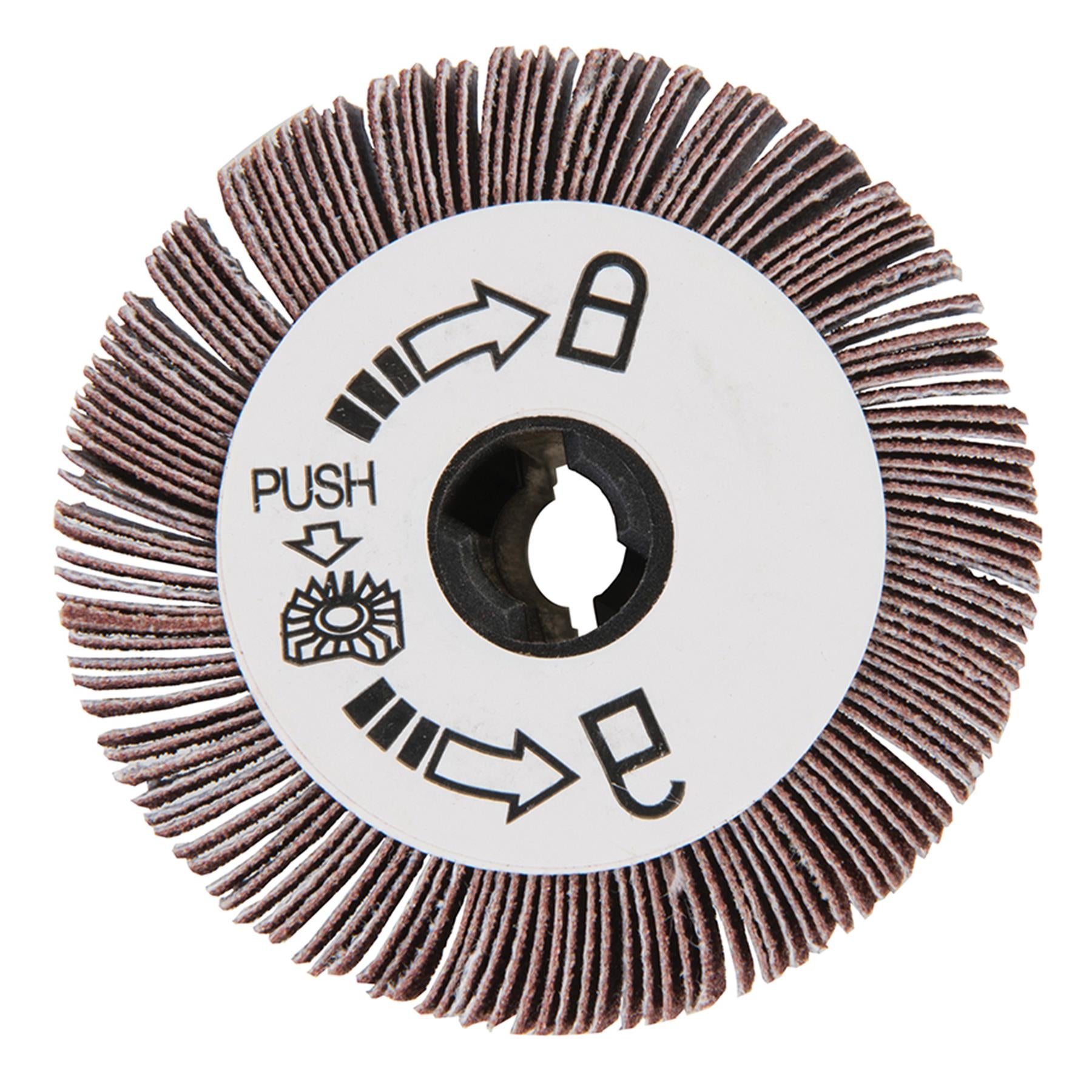 Flap Wheel 120 Grit Sand Papered Flap Wheel Use On Wood Metal Paint And Plastic