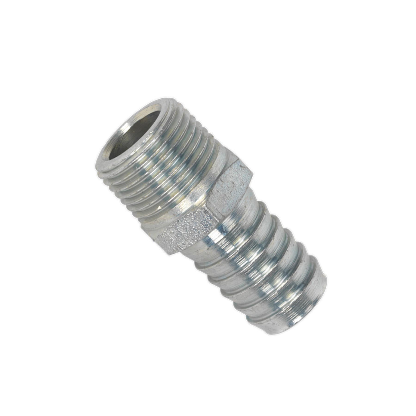Sealey Screwed Tailpiece Male 3/8"BSPT - 1/2" Hose Pack of 5