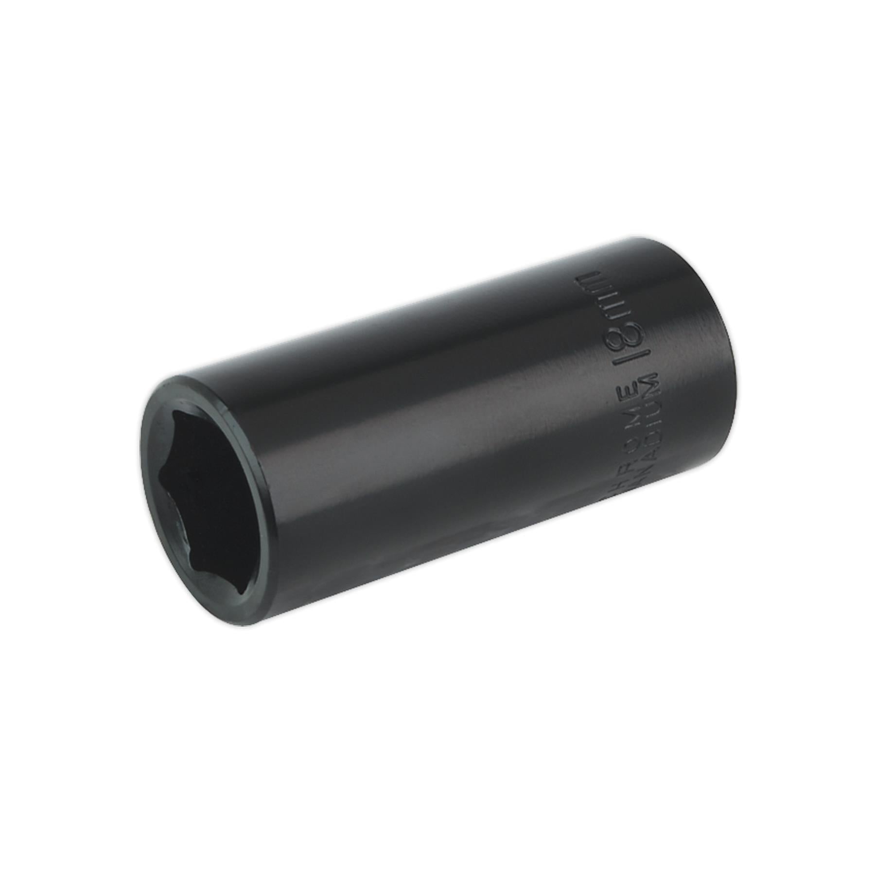 Sealey Impact Socket 18mm Deep 3/8"Sq Drive