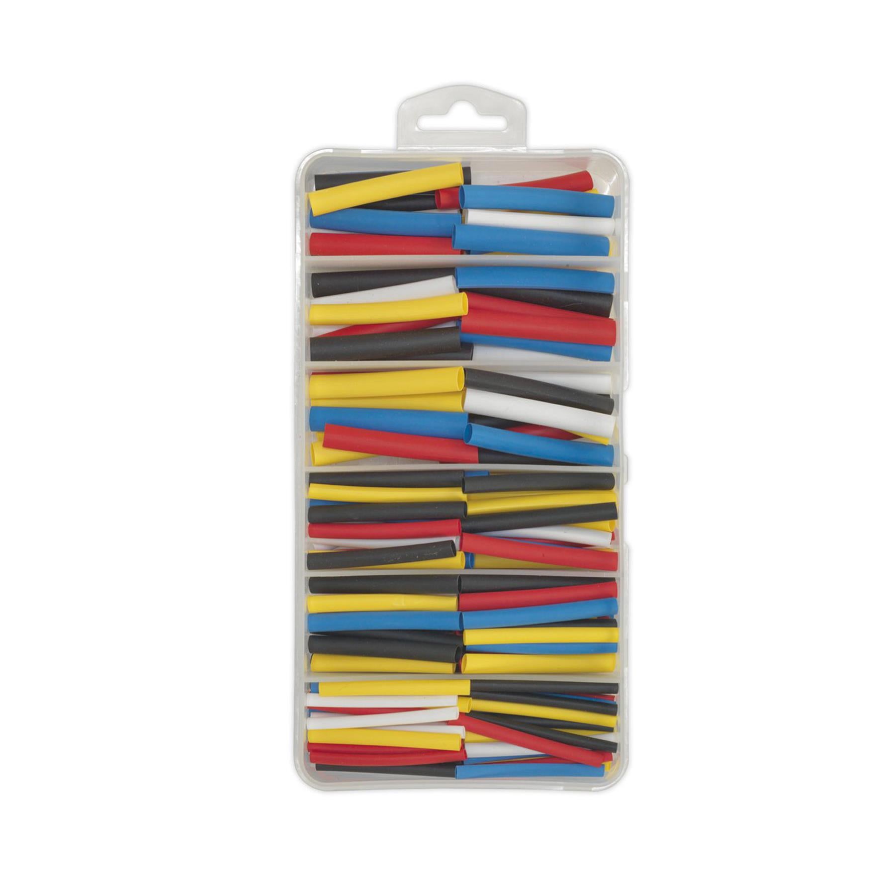 Sealey Heat Shrink Tubing Assortment 190pc 50mm Mixed Colours