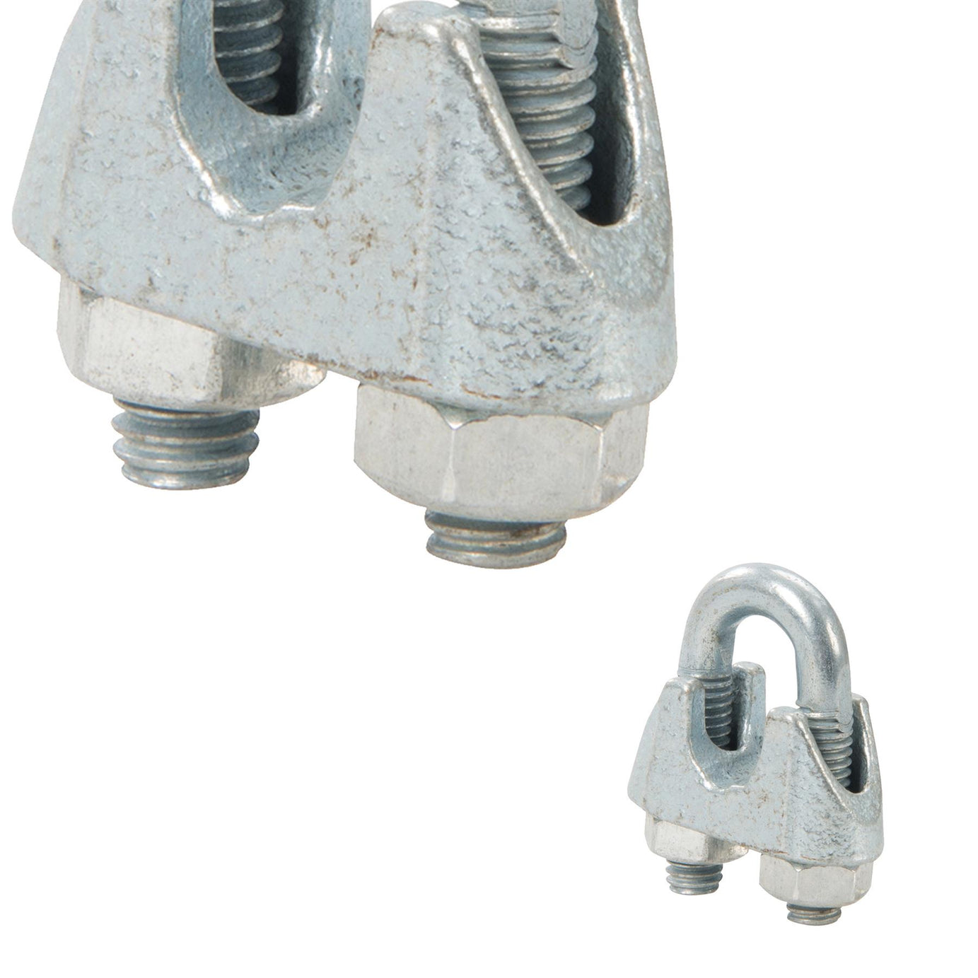 Wire Rope Grips Clamps M6 U Bolts Fitting Cable Cord Tie Heavy Duty Steel Metal