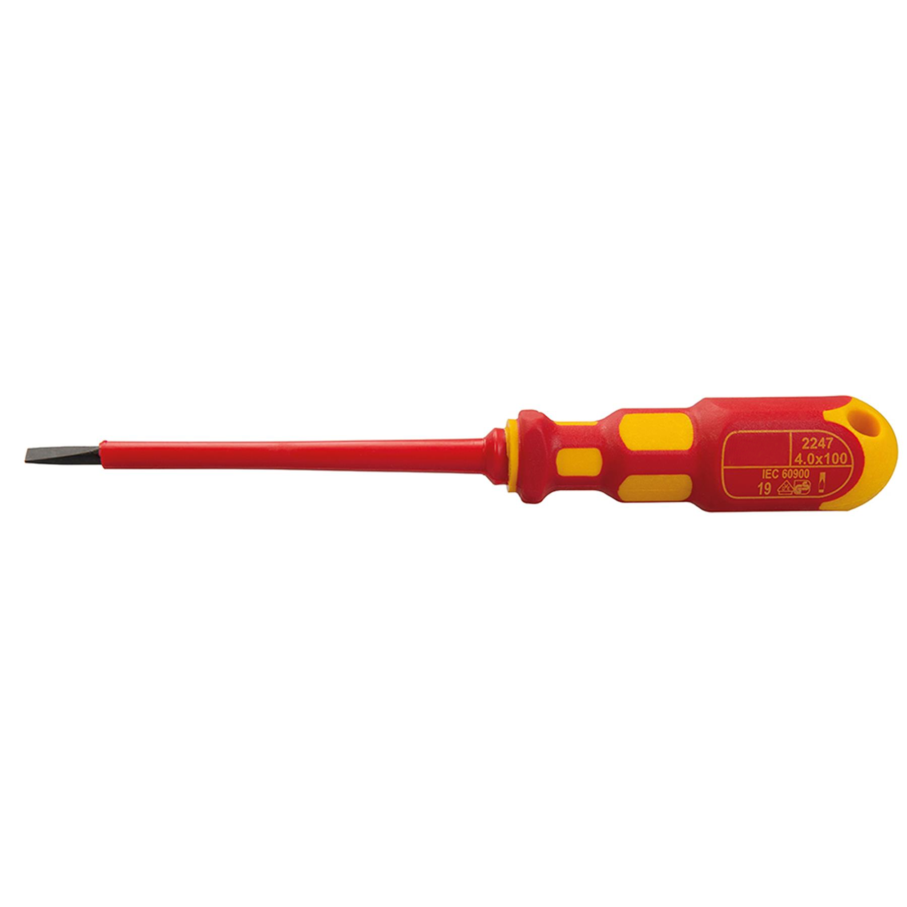 King Dick 4 X 100mm Vde Screwdriver Slotted British Made Comfort Grip