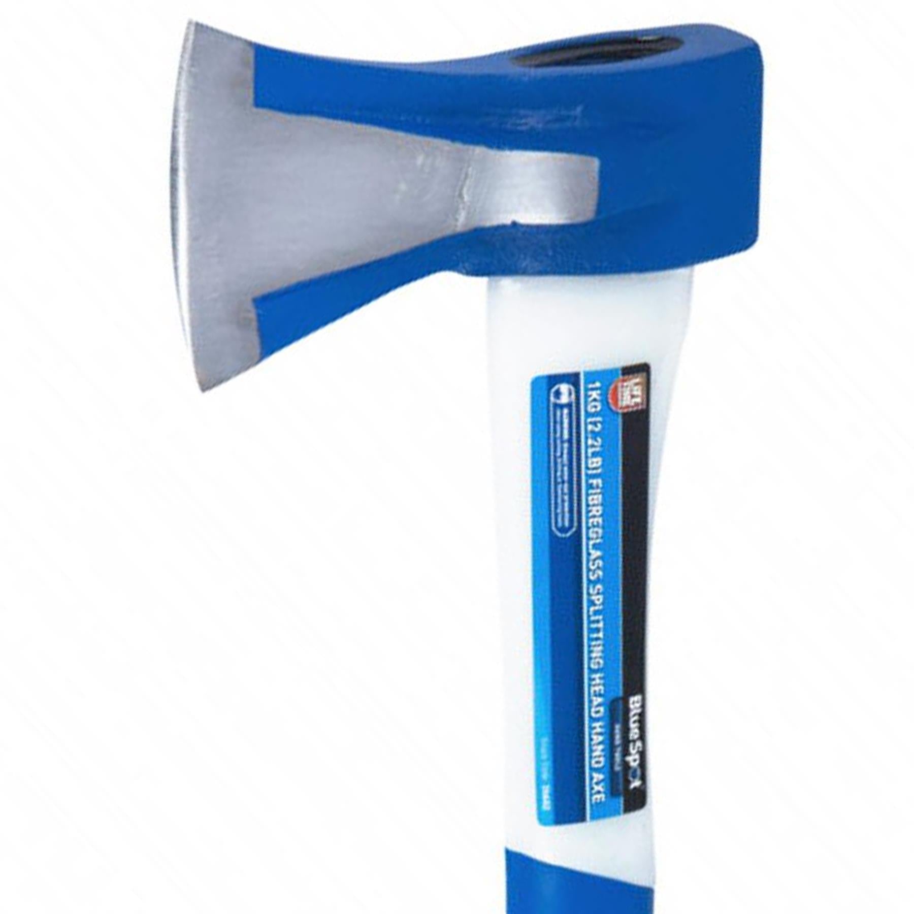 BlueSpot Splitting AXE Hatchet Fibreglass Handle Shaft Chopper Split Wood Hand Tools