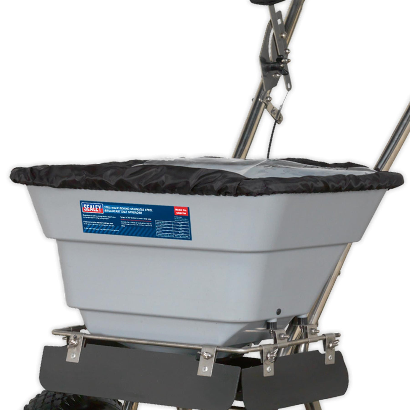 Sealey Stainless Steel Broadcast Salt Spreader 37kg Walk Behind