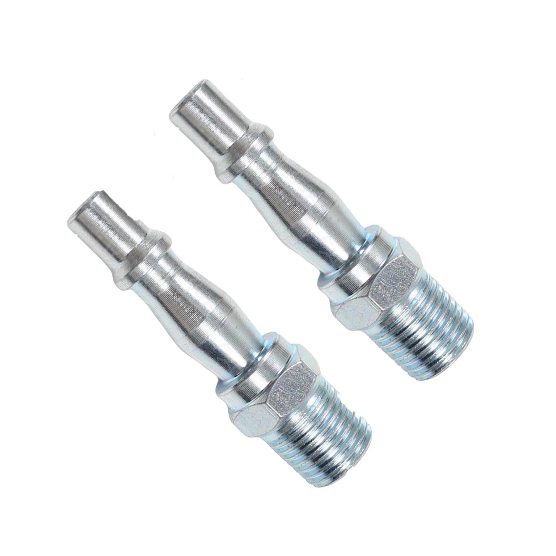 Air Line Fittings Hose Compressor Coupler Connector 1/4" BSP Male Pack of 2