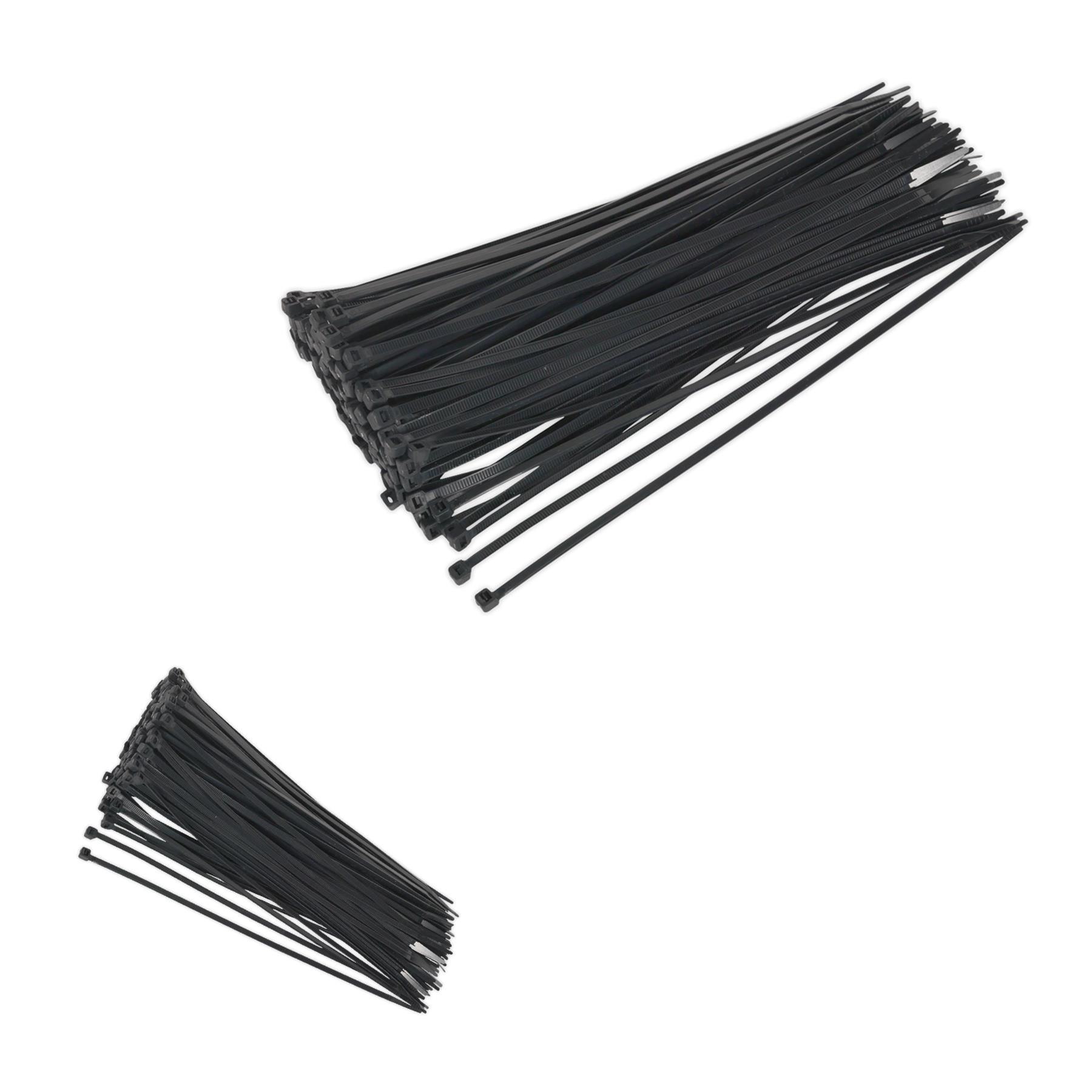 Sealey Cable Tie 300 x 4.8mm Black Pack of 100