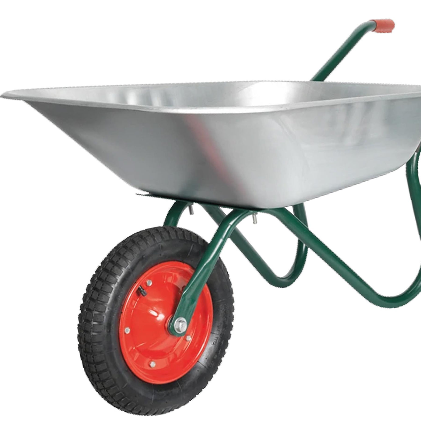 Wheelbarrow 65L Galvanized. Our wheelbarrows use air filled pneumatic tyres Sealey