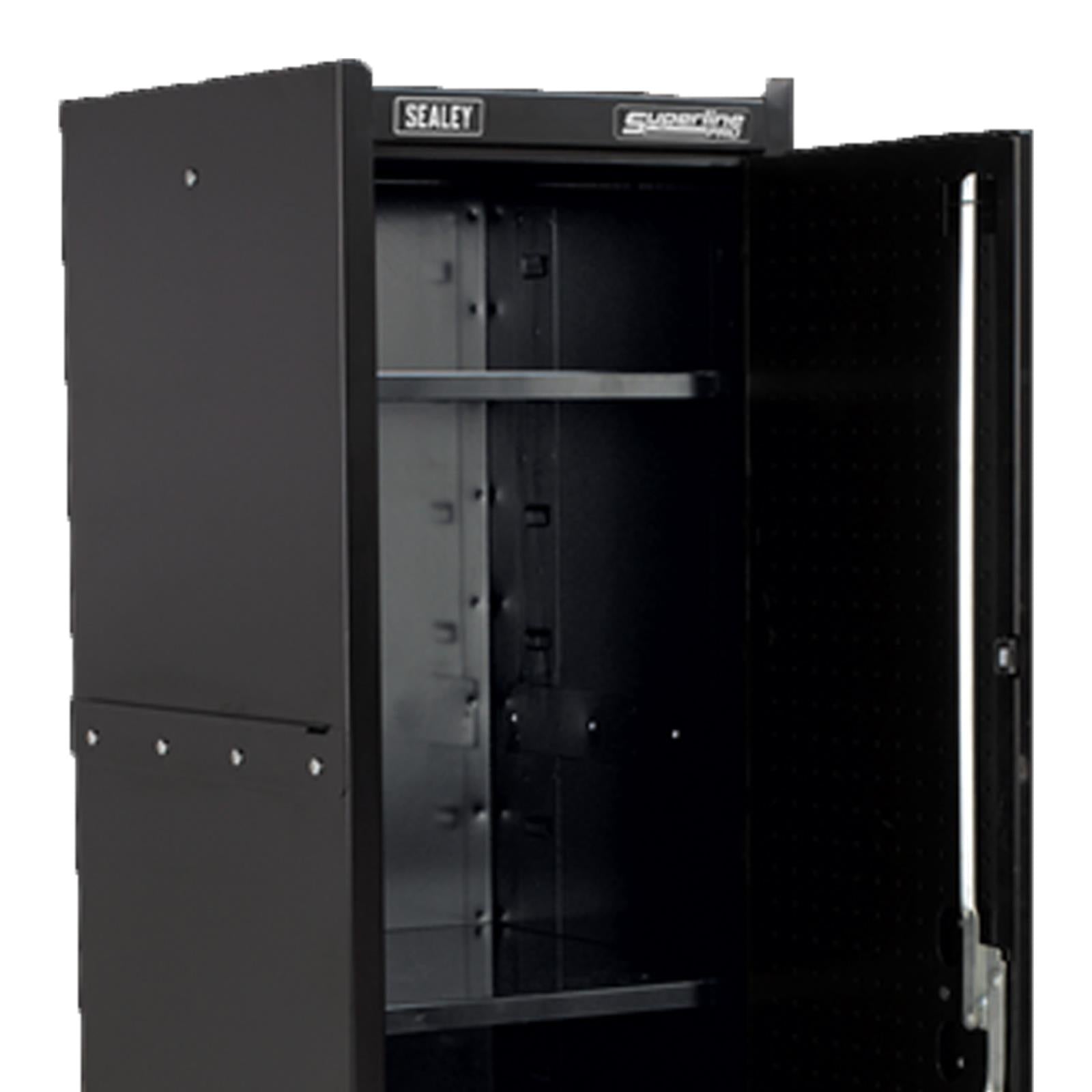 Sealey AP33519B Metal Tool Box Hang On Locker Side Cabinet Black with Drawer