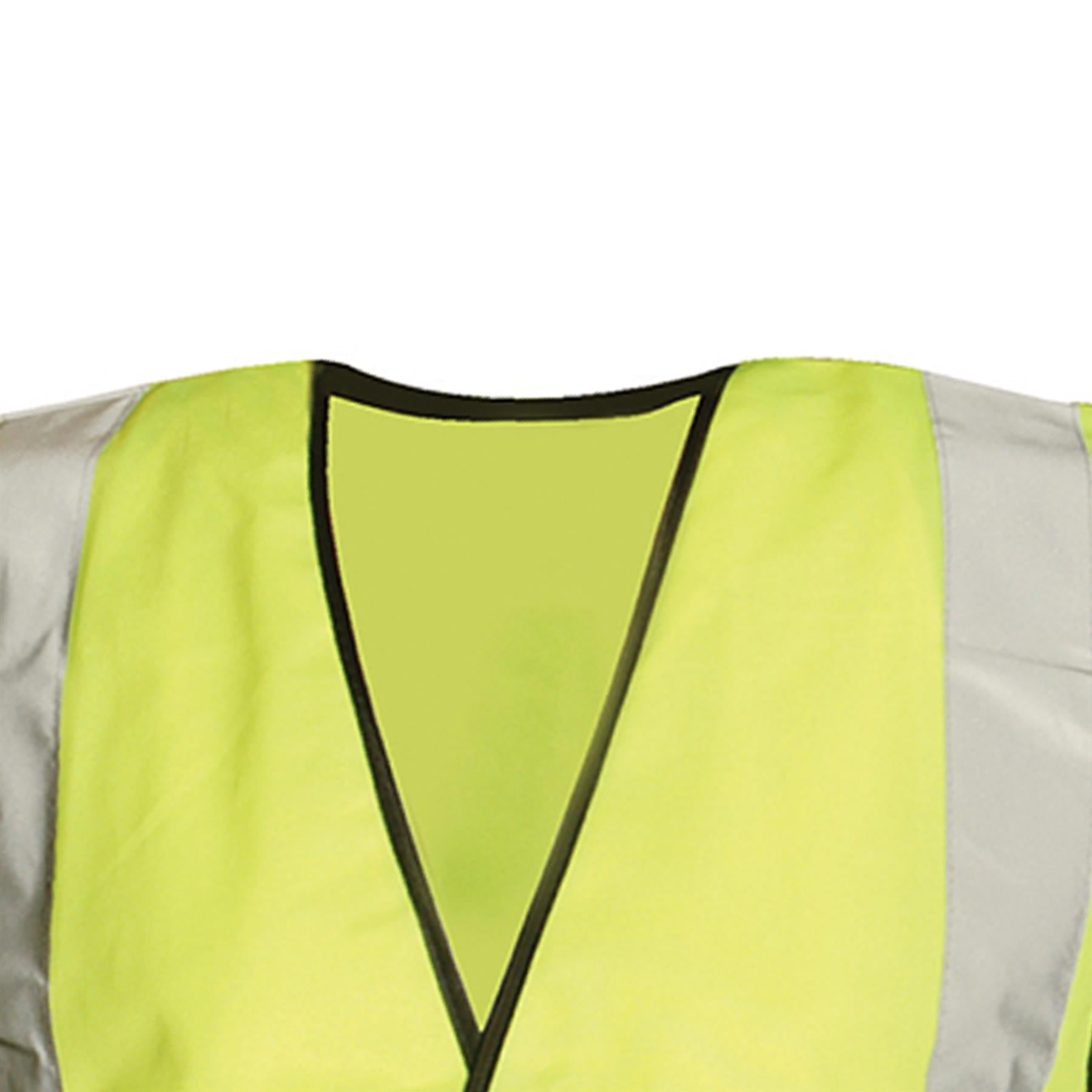 Hi-Vis Waistcoat Class 2 -XL 116cm-124cm (46-49") Conforms To Class 2