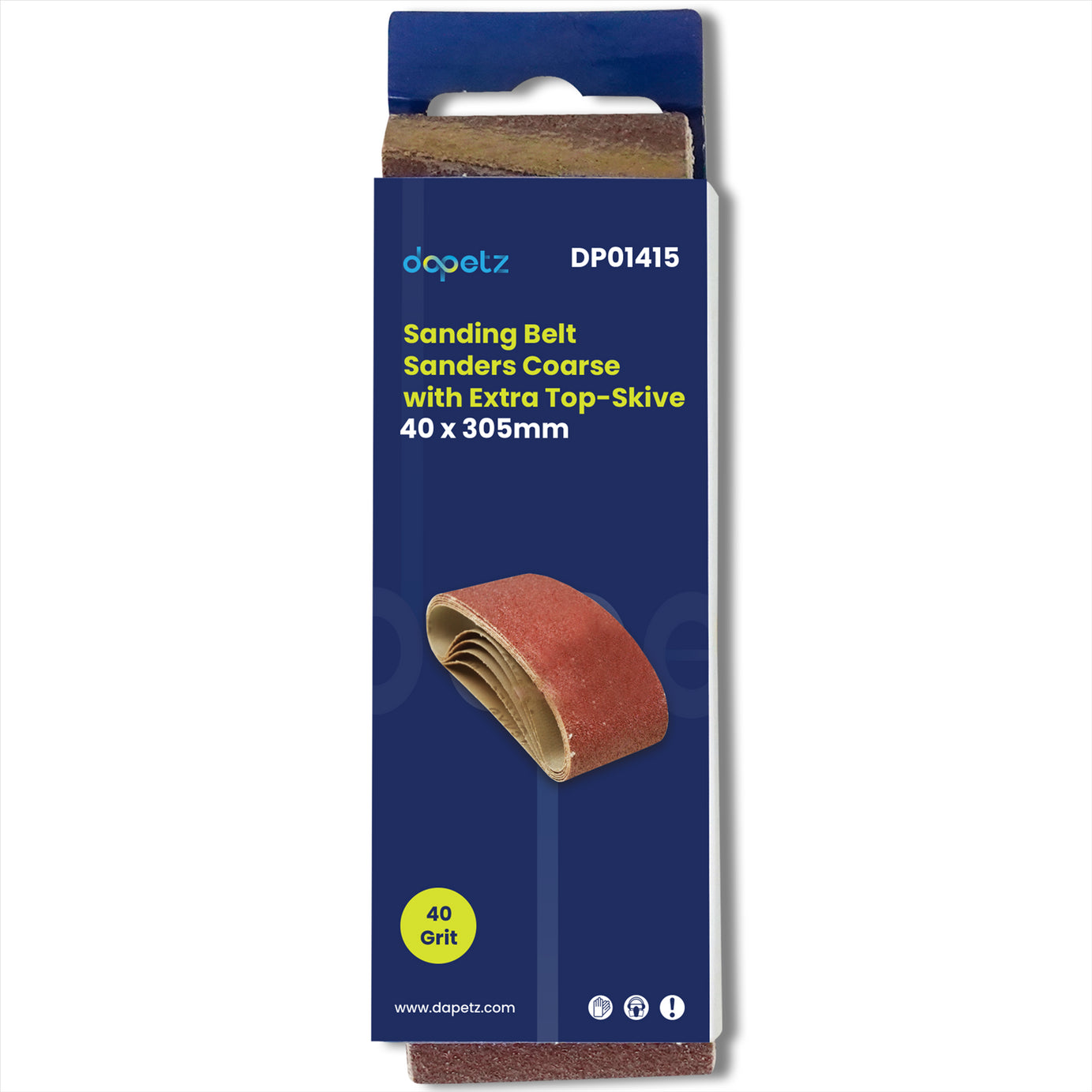 10 X 40mm X 305 mm 40 Grit Very Coarse Sander Sanding Belt Belts 40 305 mm