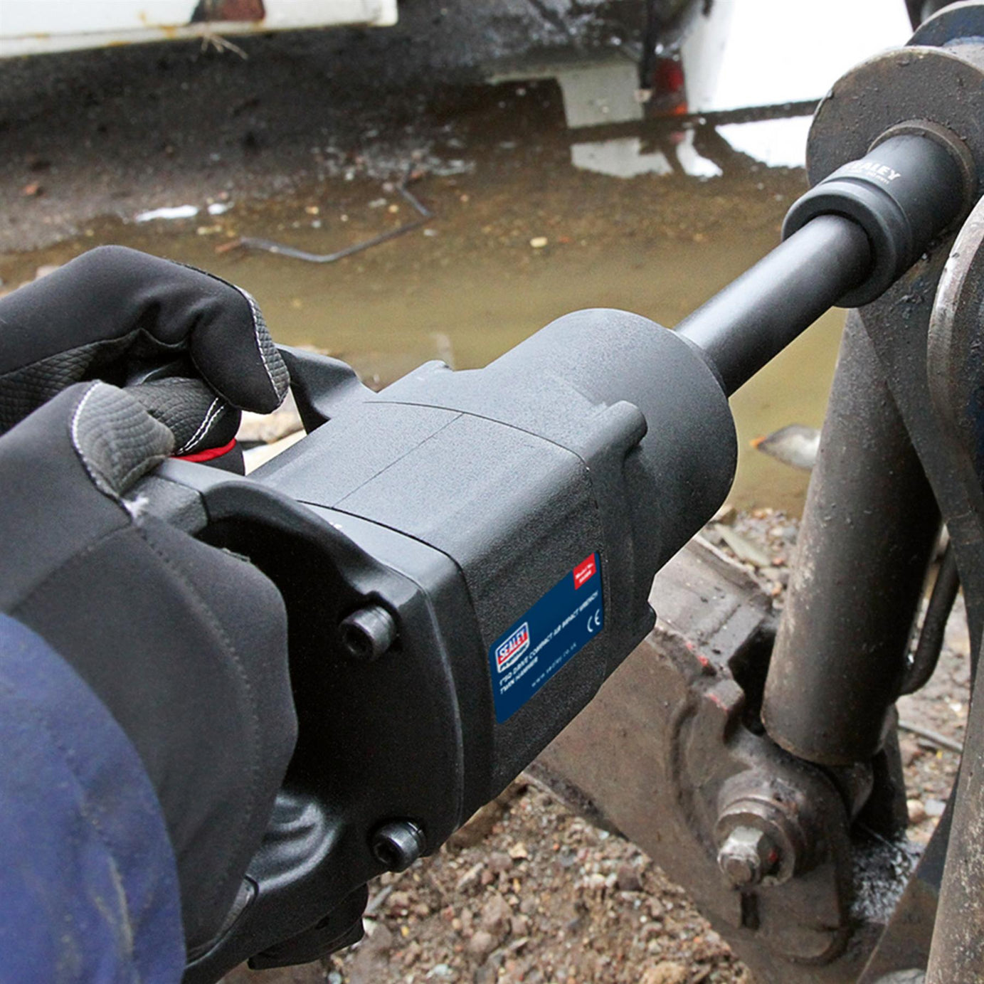 Sealey Air Impact Wrench 1"Sq Drive Twin Hammer - Compact