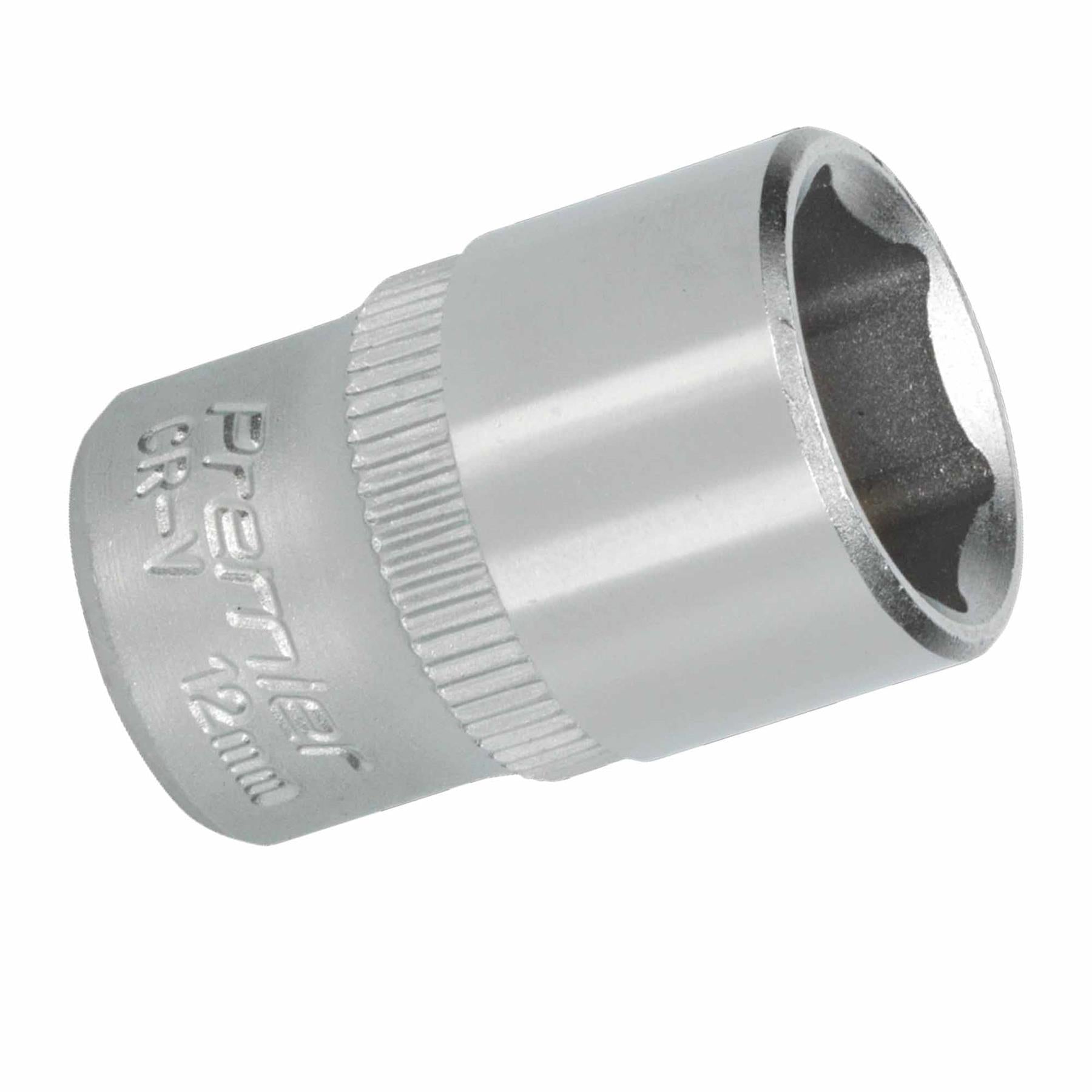 Sealey WallDrive Socket 12mm 1/4"Sq Drive Chrome Vanadium Steel