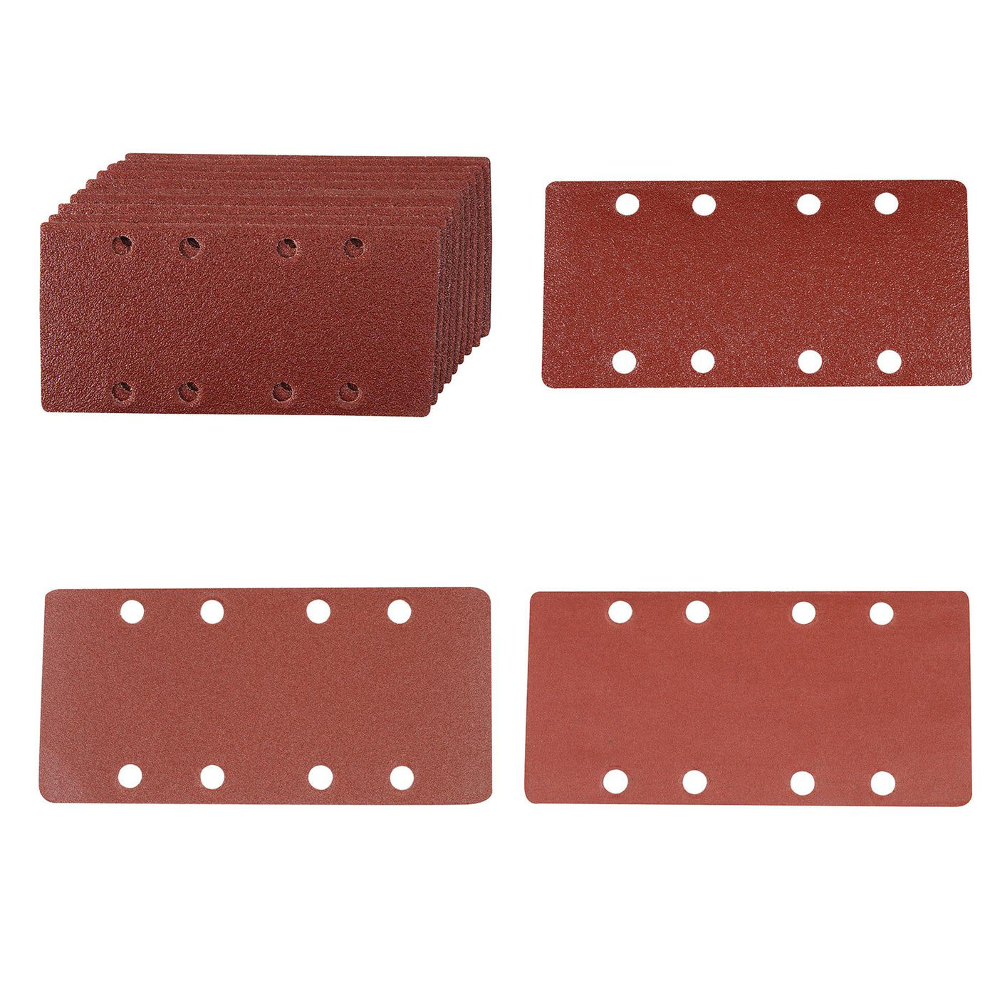 1/3 Punched Sanding Sheets Assorted Grit 60 80 120 240 Aluminium Oxide 40Pk