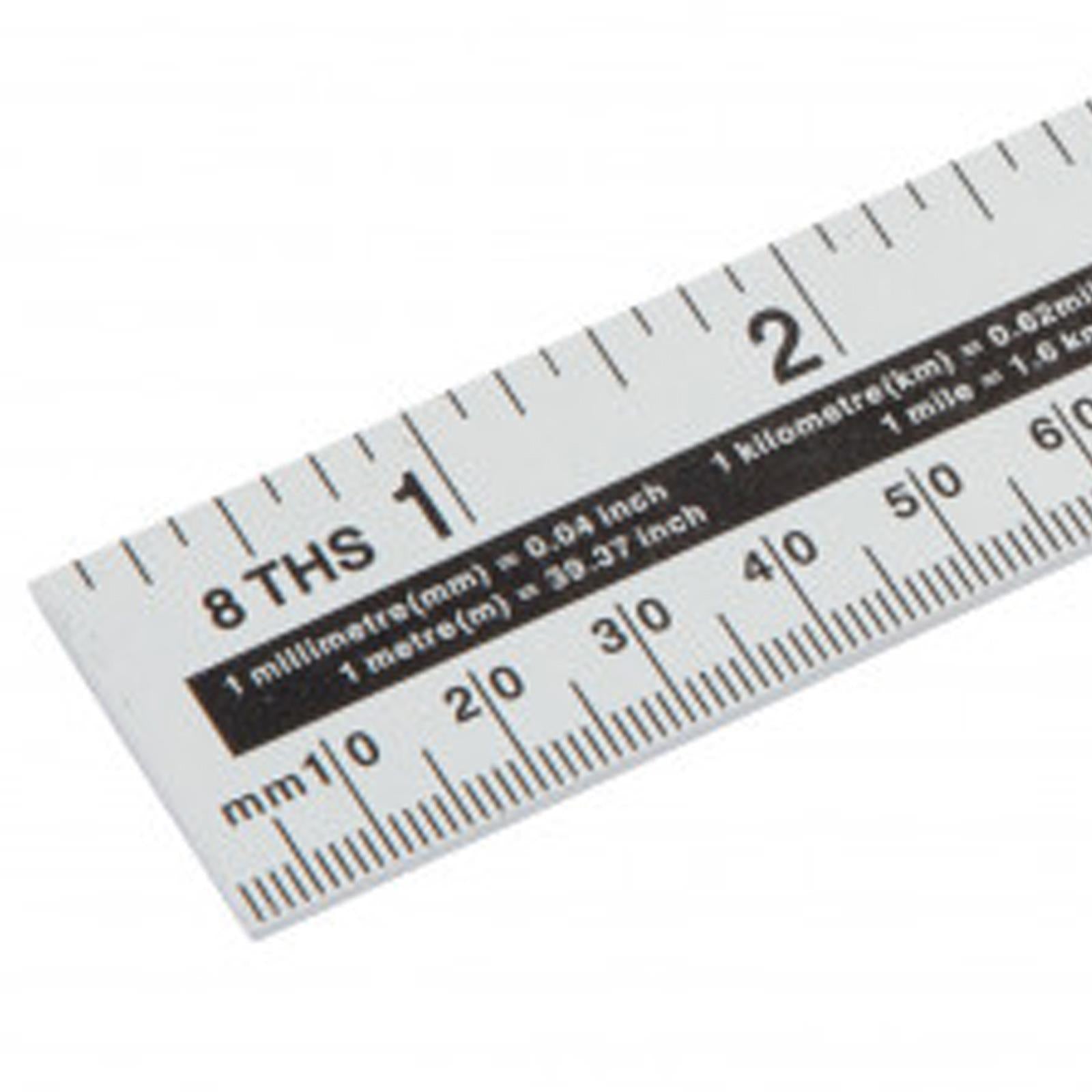 BlueSpot Aluminium Ruler Measure 6" Anodised Aluminium Light & Won't Rust