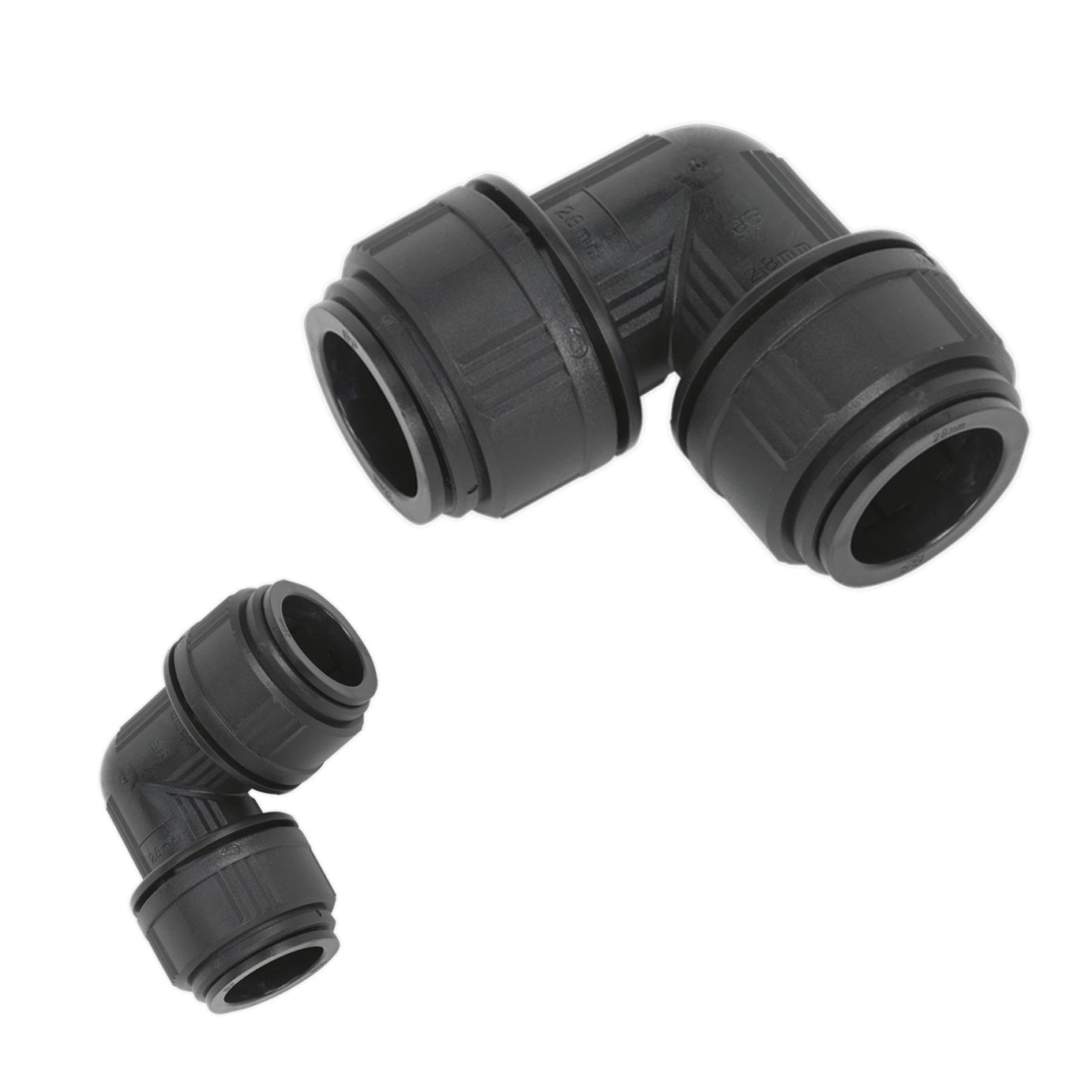 Sealey Equal Elbow Ø28mm Pack of 5 (John Guest Speedfit® - PM0328E)
