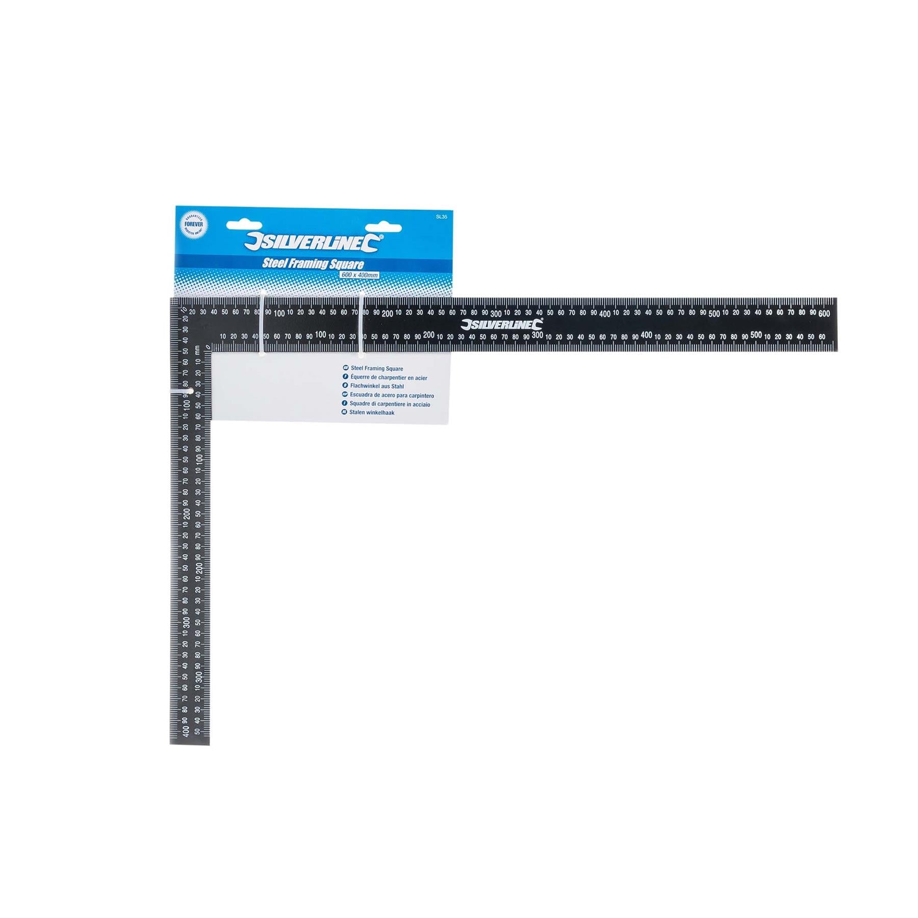 Steel Framing Square 600 X 400mm With Metric And Imperial Markings Tool