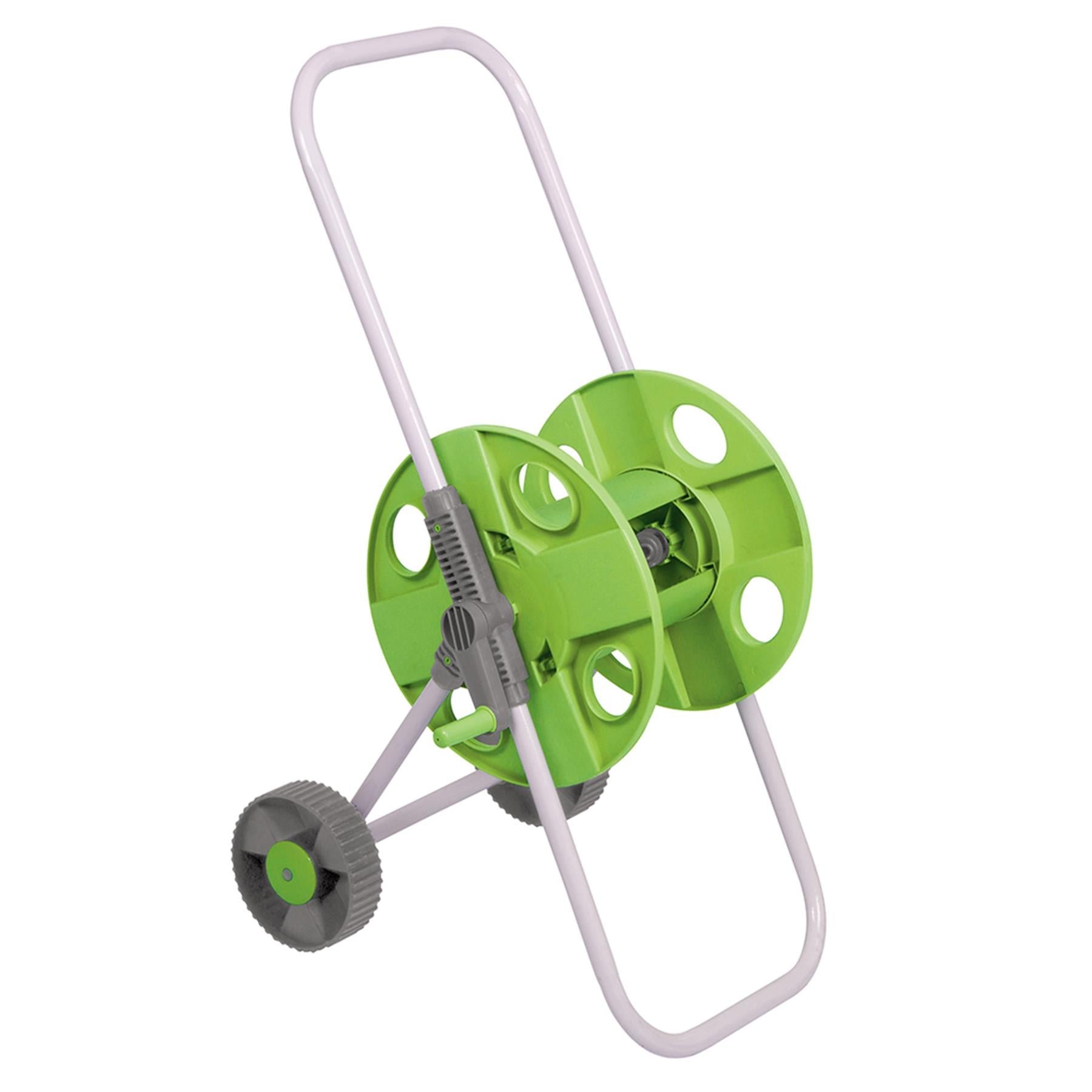 Wheeled Lightweight Garden Hose Pipe Reel Cart 45M Capacity Easy To Wheel