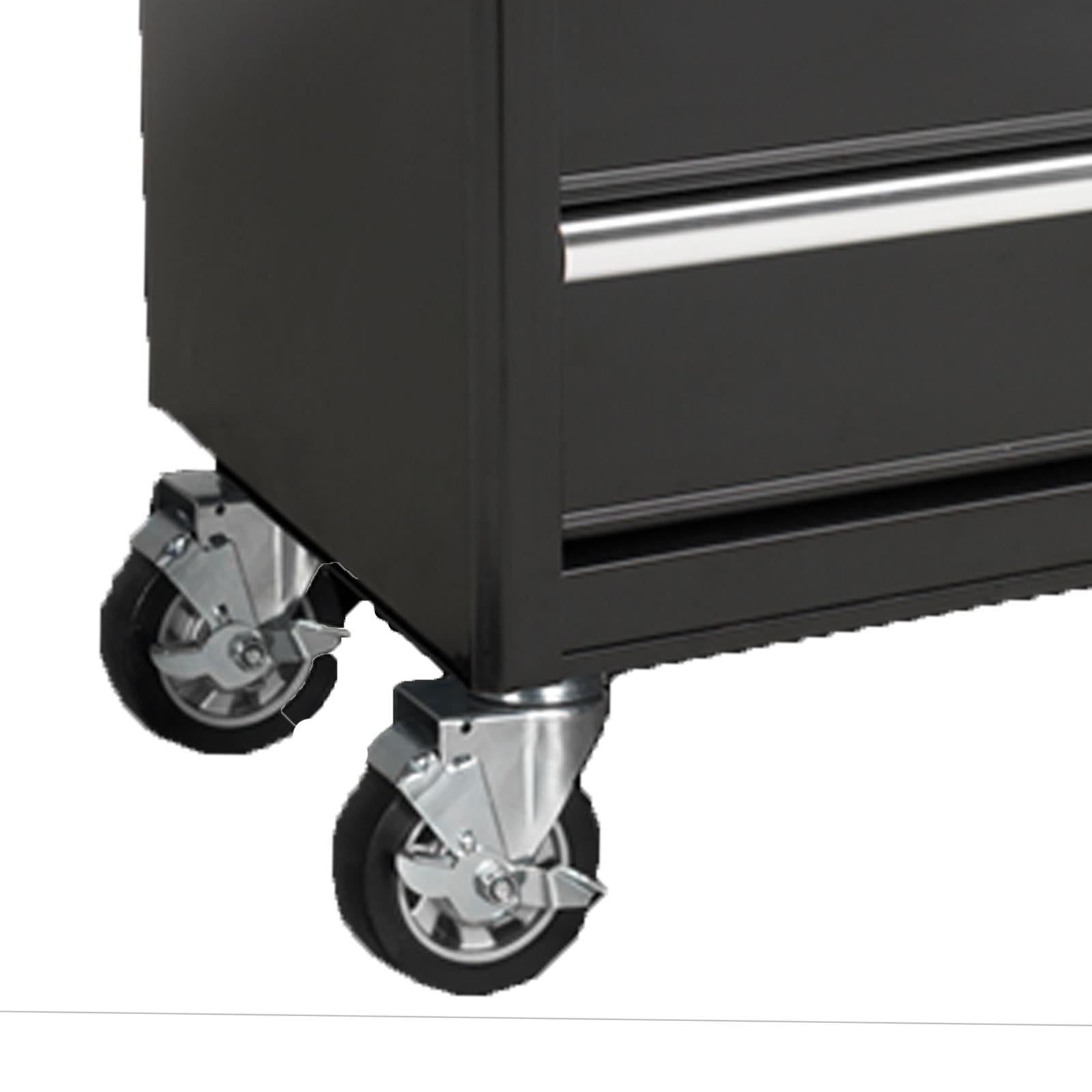 Rollcab 5 Drawer With Ball Bearing Slides - Black From Sealey AP33459B Syd