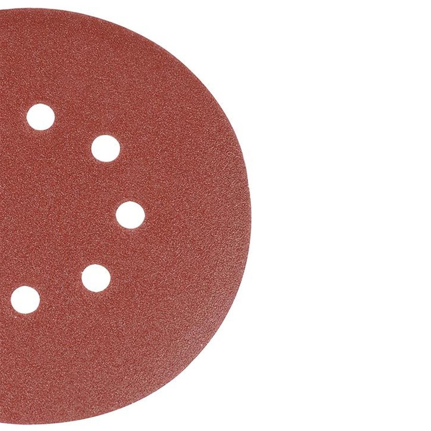 Punched Sanding Discs 150mm 10Pk Grit 80 Hook & Loop Aluminium Oxide New