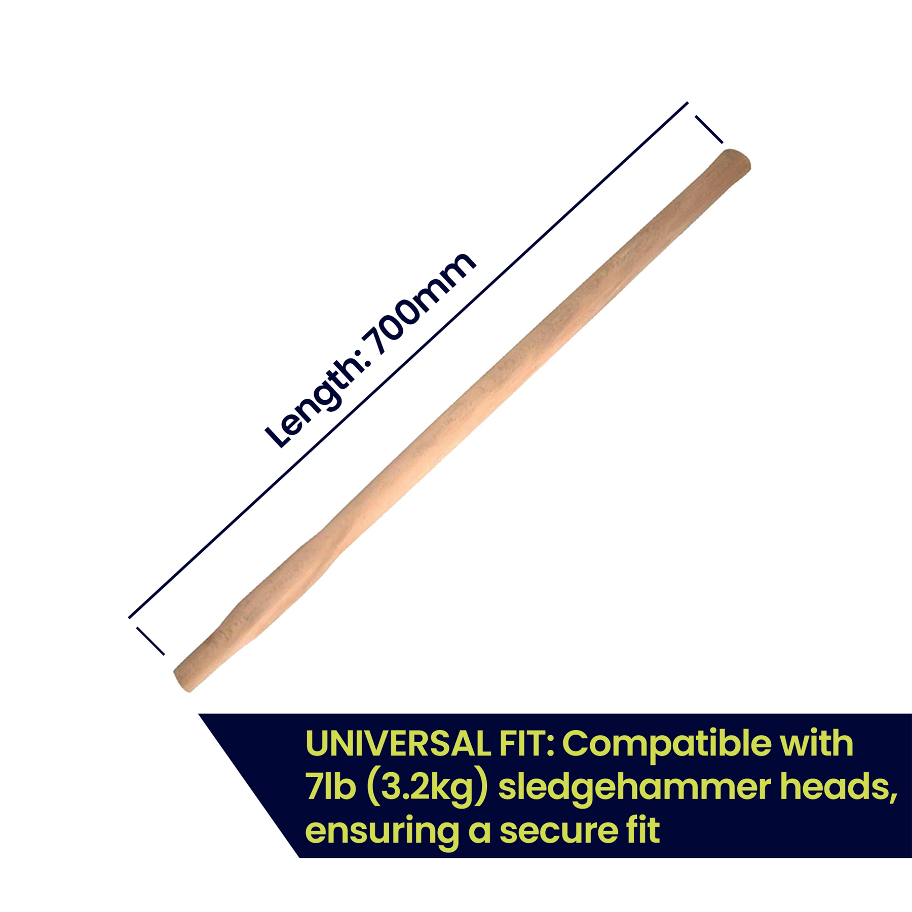 700mm Sledge Hammer Handle Beech Hammers 7Lb Heads Replacement Beech Handle