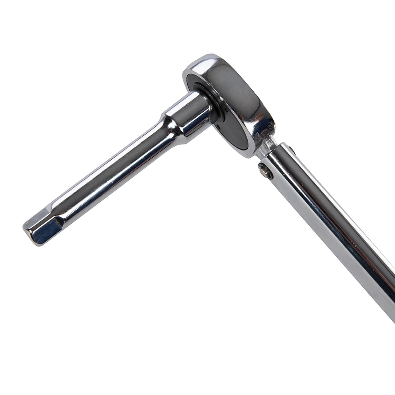 1/2" Drive Torque Wrench With 3/8" Socket Adaptor Adjustable Ratchet Chrome