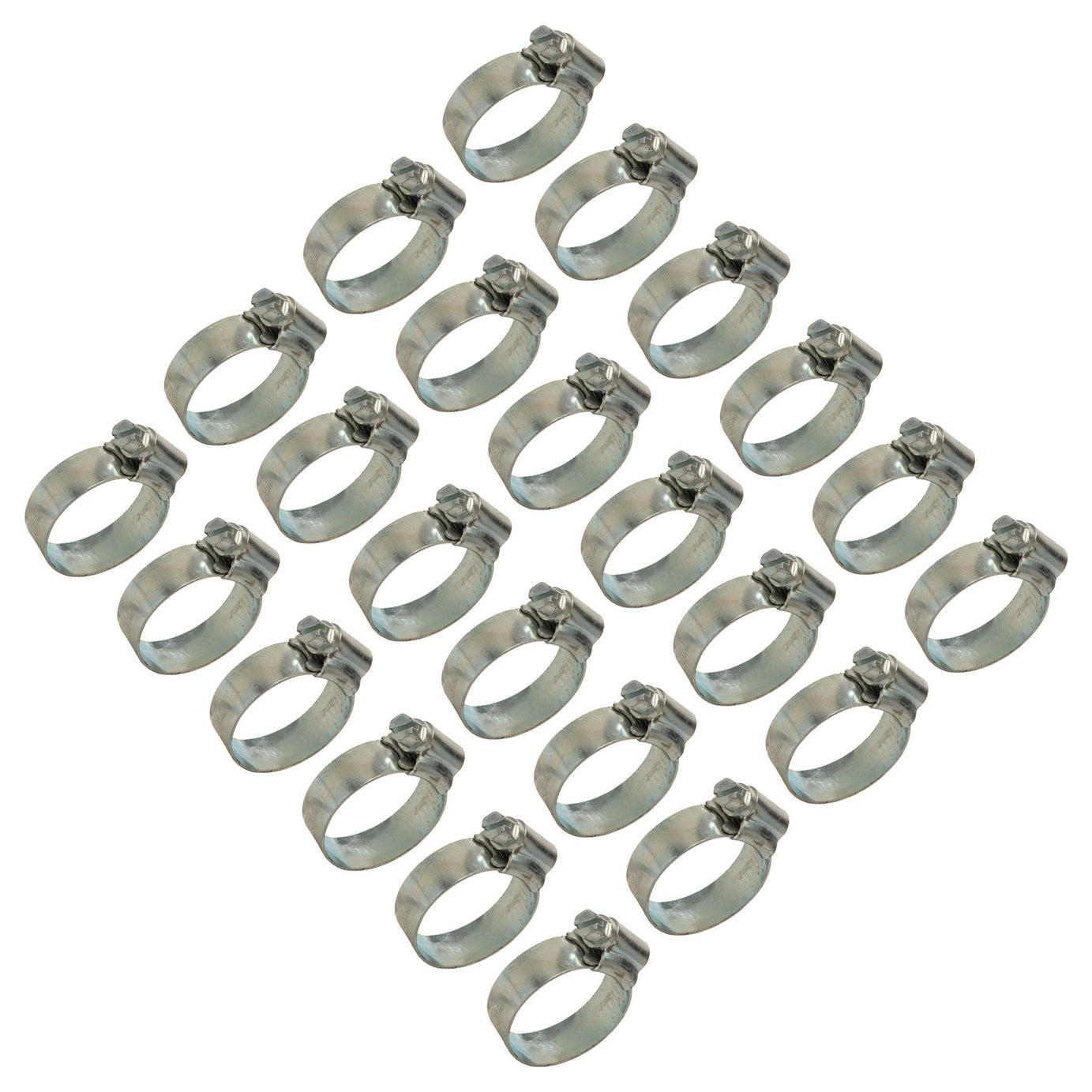 20 x Hose Clips Genuine Worm Drive Fuel Hose Clamps Clips 22 - 30mm