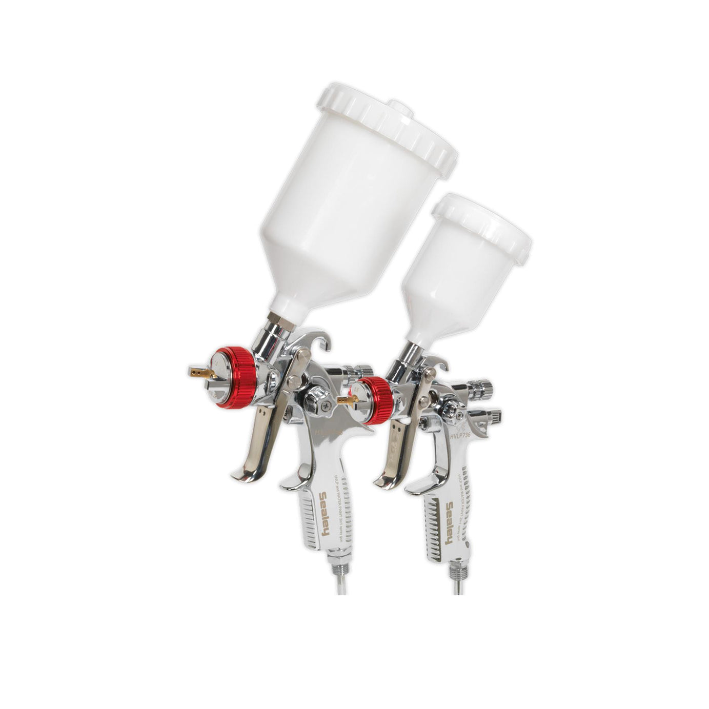 Sealey HVLP Gravity Feed Top Coat/Touch-Up Spray Gun Set