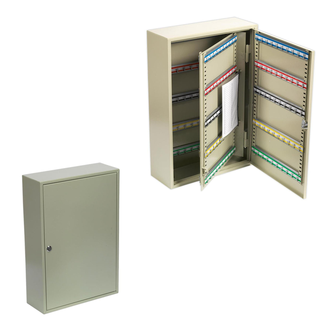 Sealey Key Cabinet 200 Key Capacity Steel construction with two keys