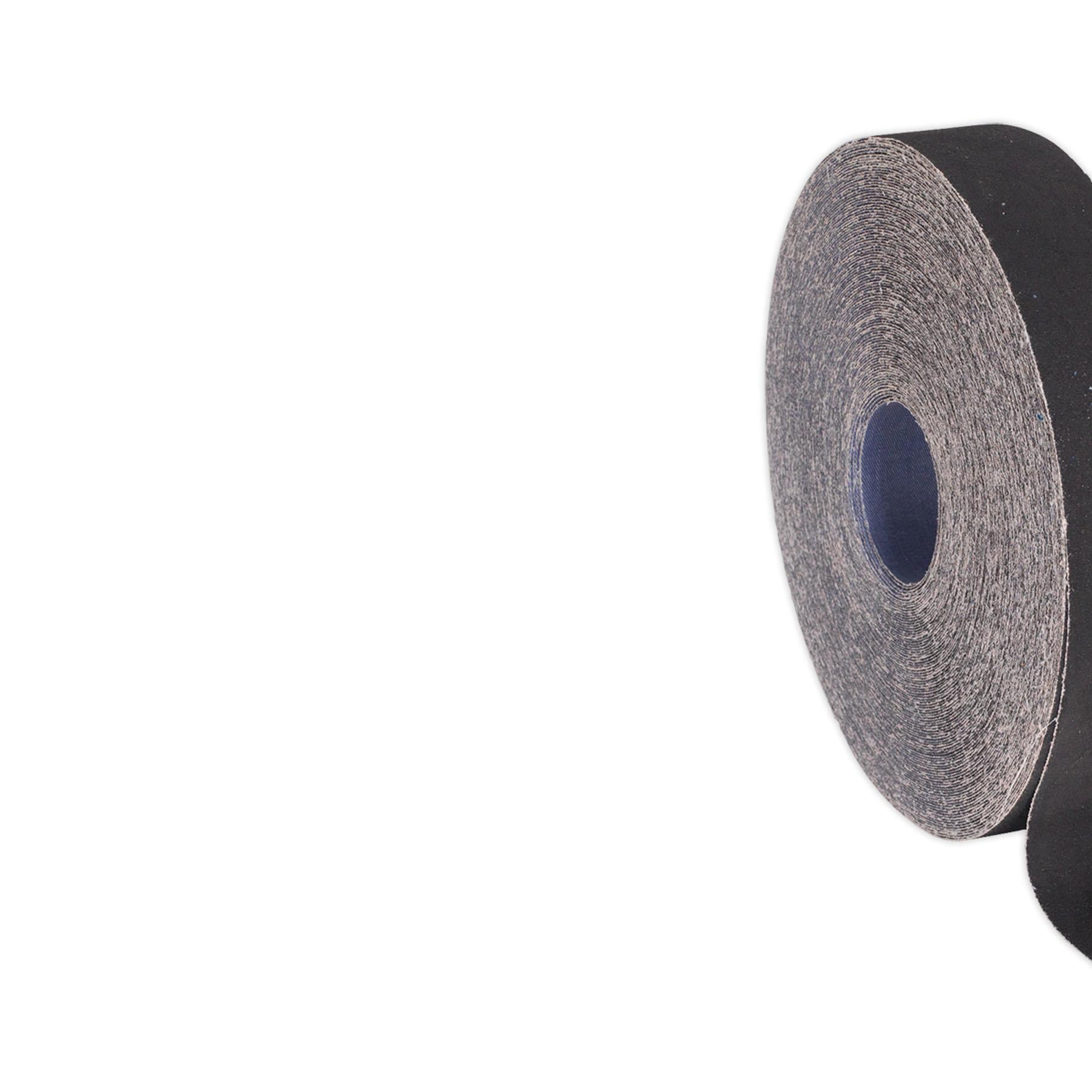 Sealey Emery Roll Blue Twill 25mm x 50m 120Grit