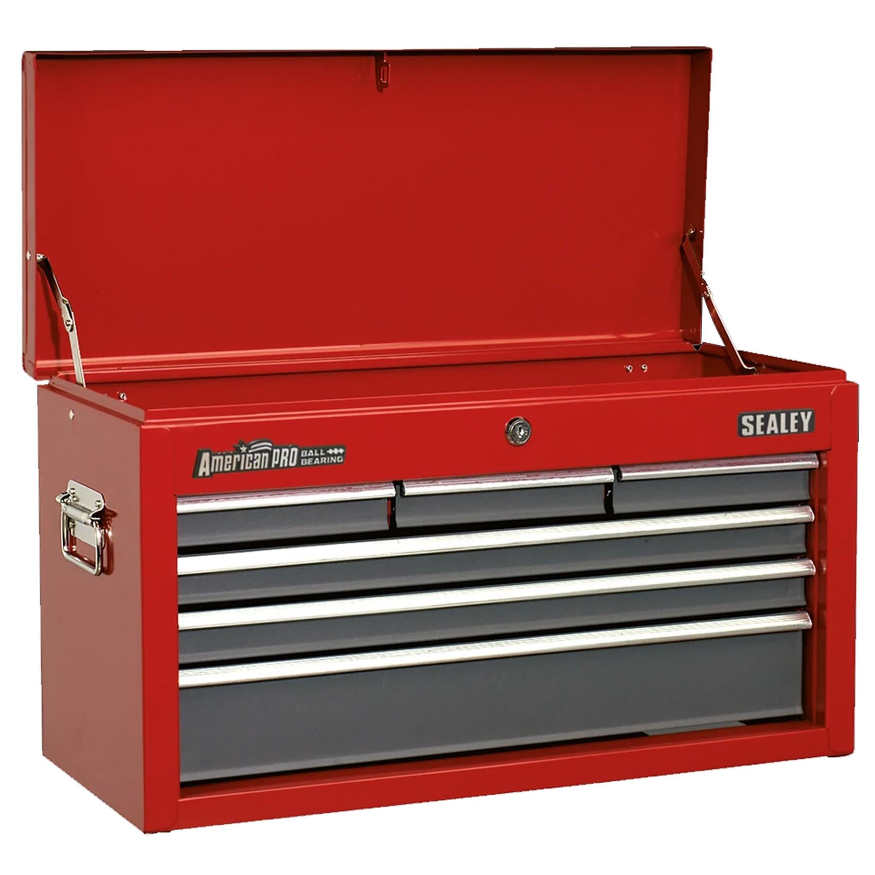 Sealey Topchest 6 Drawer with Ball-Bearing Slides - Red/Grey