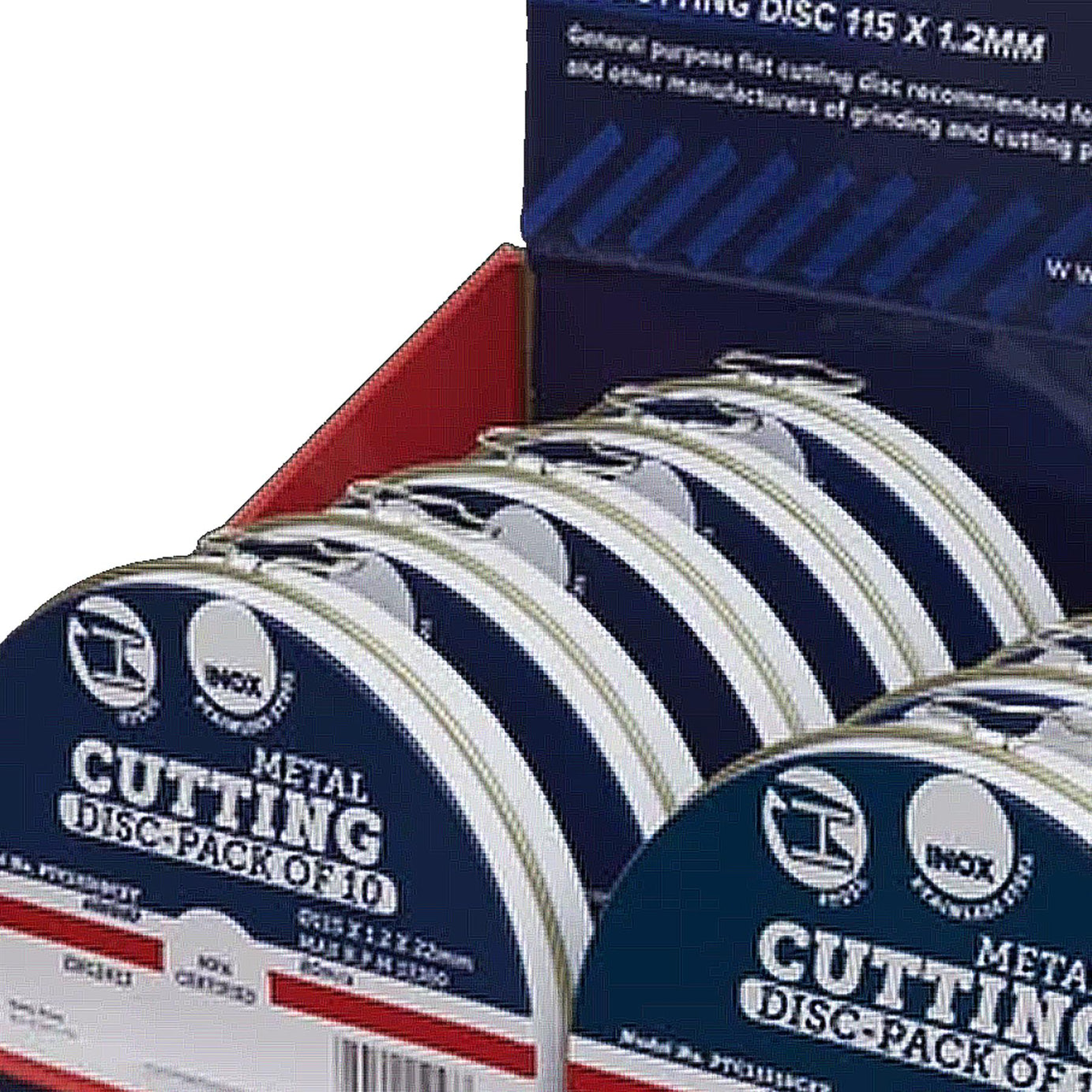 Sealey Cutting Disc 115 x 1.2mm Display Box 10 Packs of 10