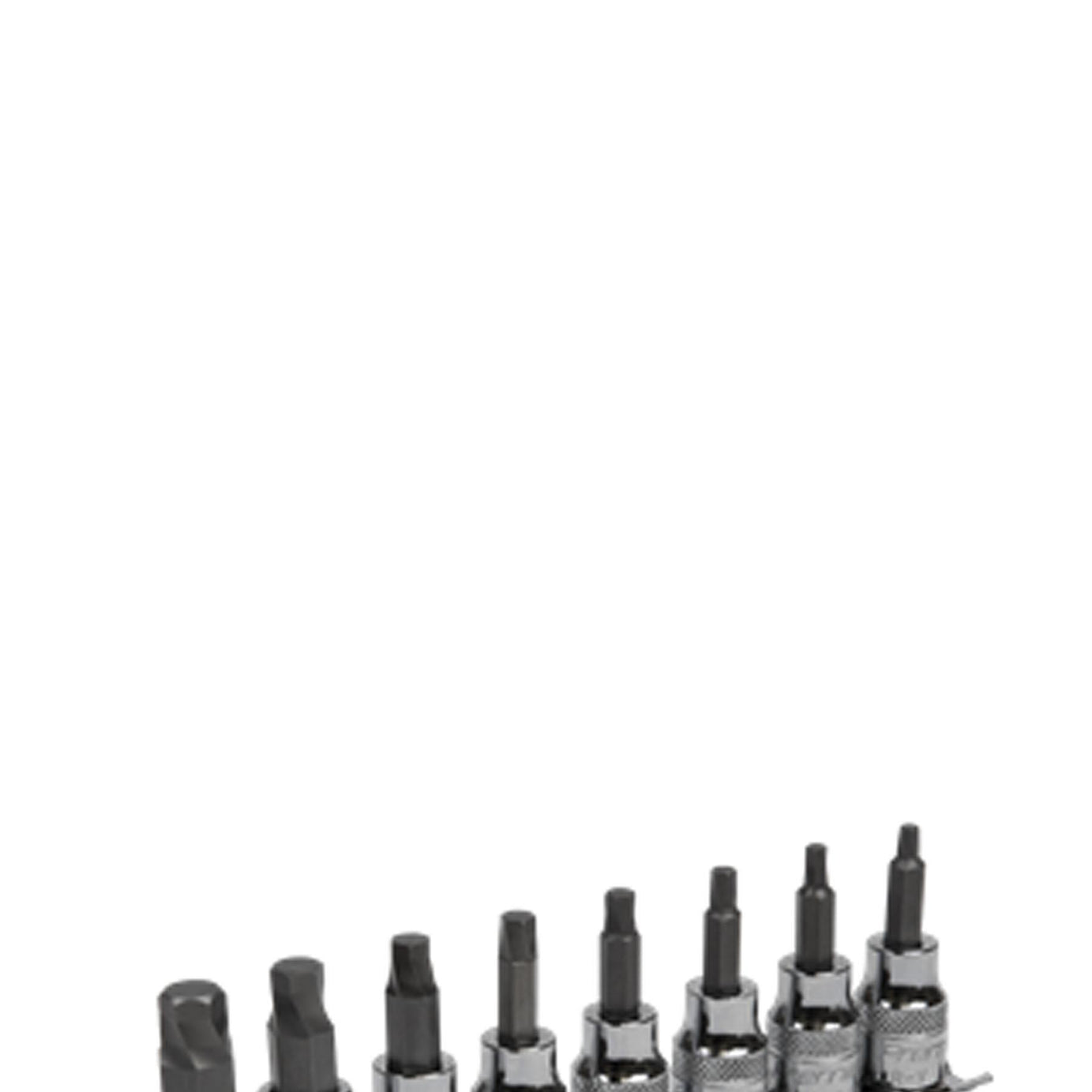 Sealey Hex Socket Bit Set Lock-On 8pc 3/8"Sq Drive Imperial