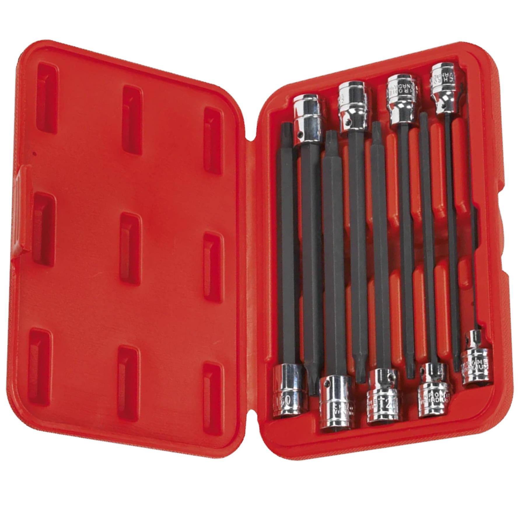 Sealey TRX-Star* Socket Bit Set 9pc 3/8"Sq Drive 150mm
