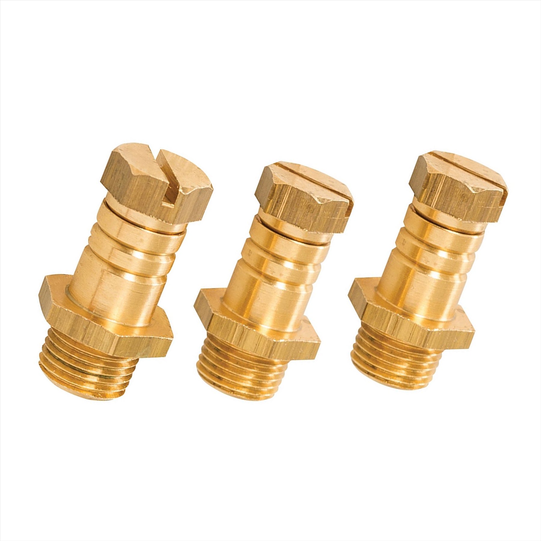 Pressure Test Nipple Corossion Resistant Polished Brass / General Use 3Pk