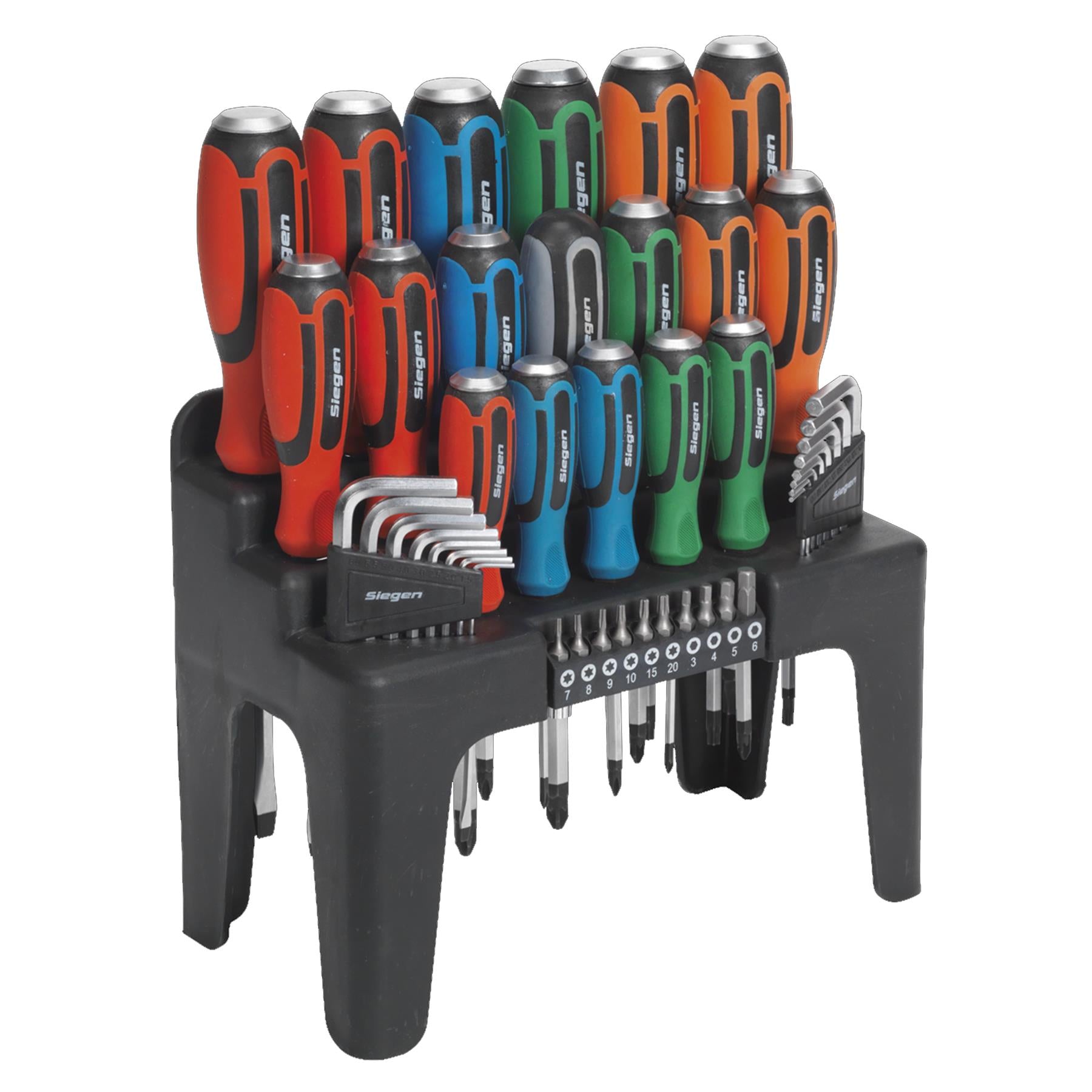 Sealey Hammer-Thru Screwdriver, Hex Key & Bit Set 44pc