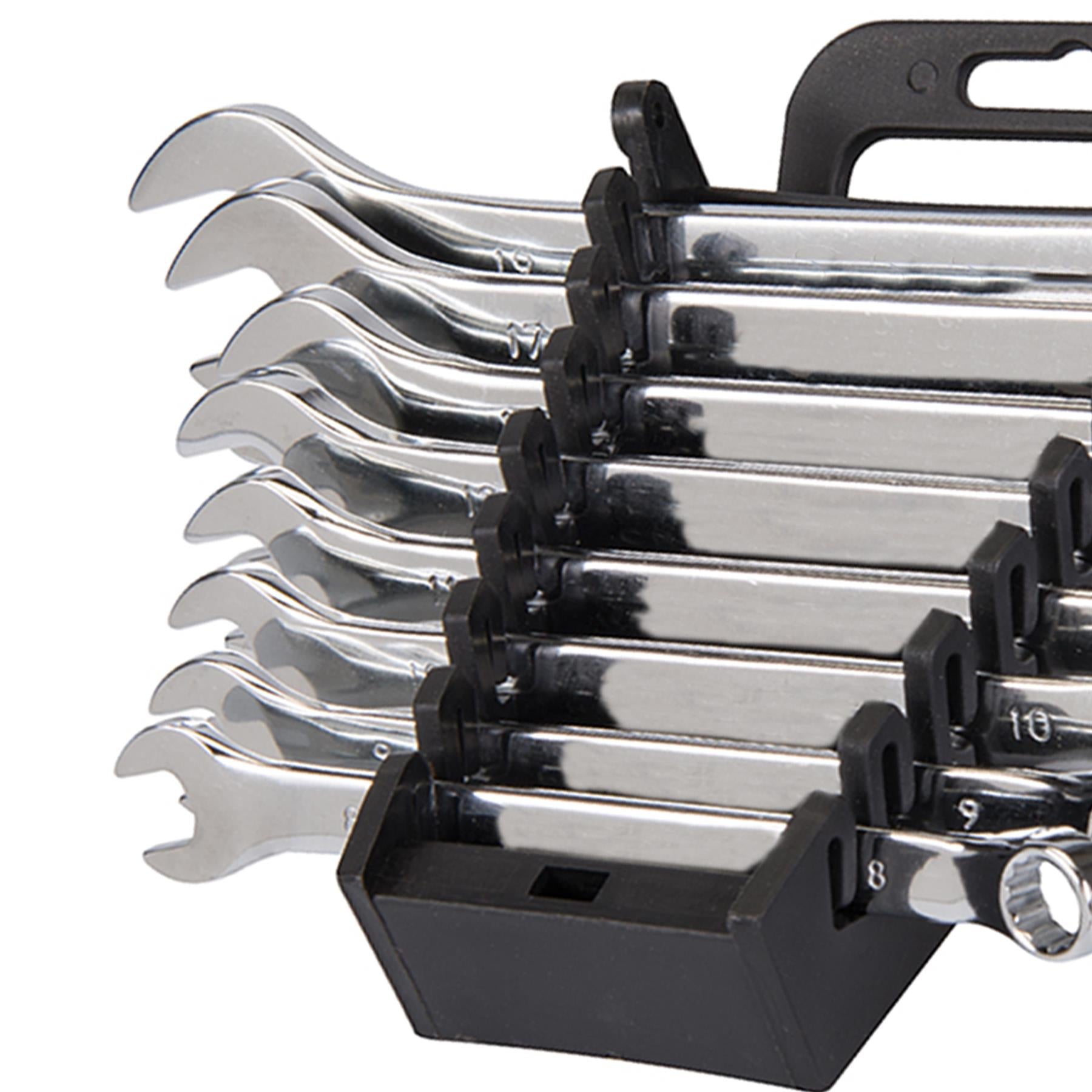 8Pce Combination Spanner Set Display Box Pack Of 6 Open And Bi-Hexagonal Ends