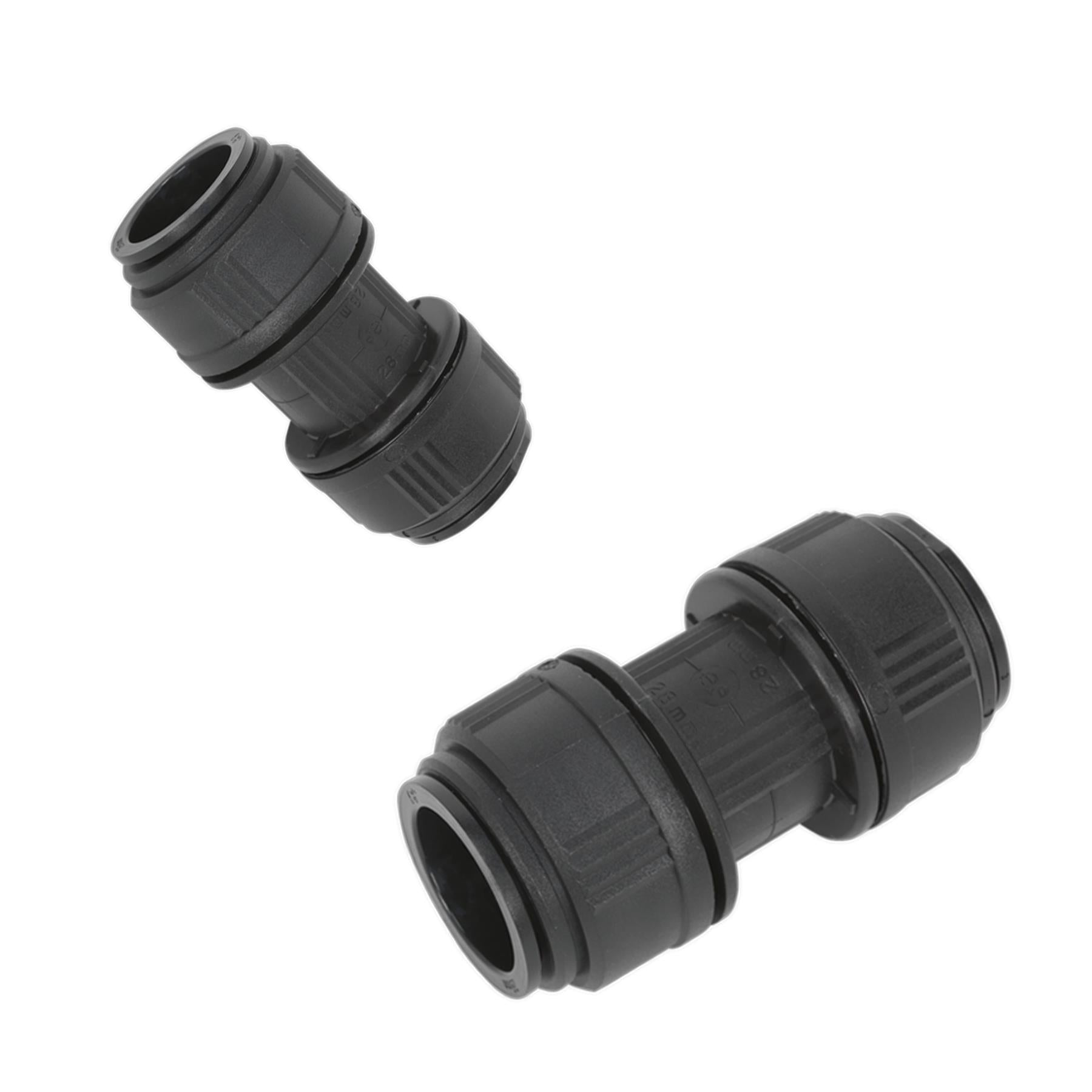 Sealey Straight Connector 28mm Pack of 5 (John Guest Speedfit® - PM0428E)