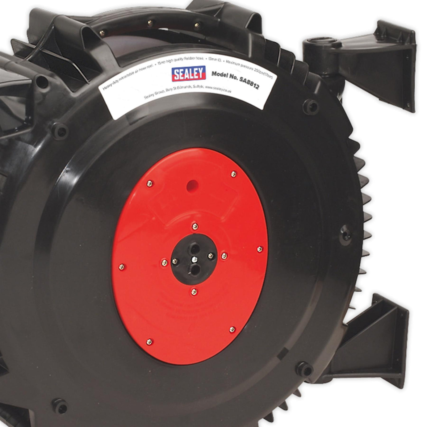 Sealey Retractable Air Hose Reel 15m 13mm ID Rubber Hose